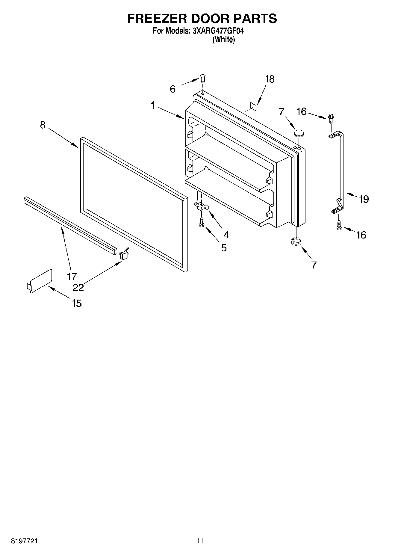 06 - FREEZER DOOR, OPTIONAL