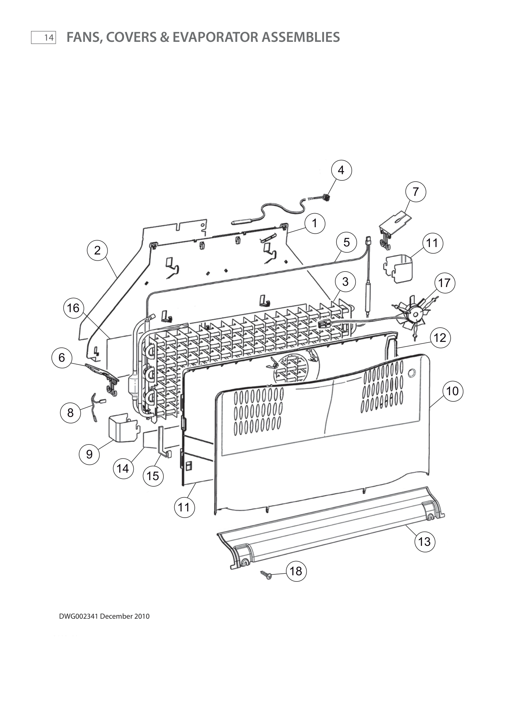 FANS, COVERS & EVAPORATOR ASSEMBLIES