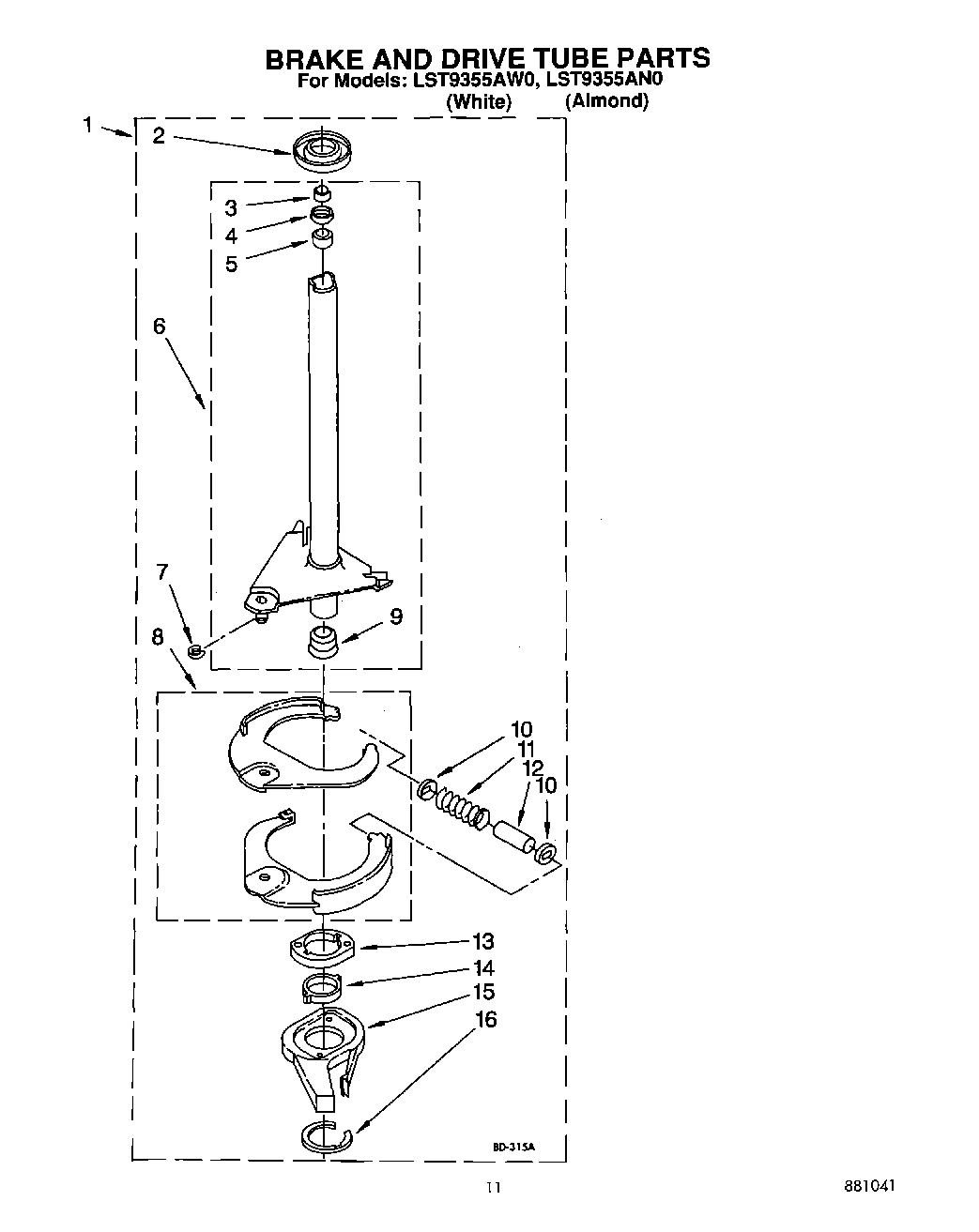 09 - BRAKE AND DRIVE TUBE