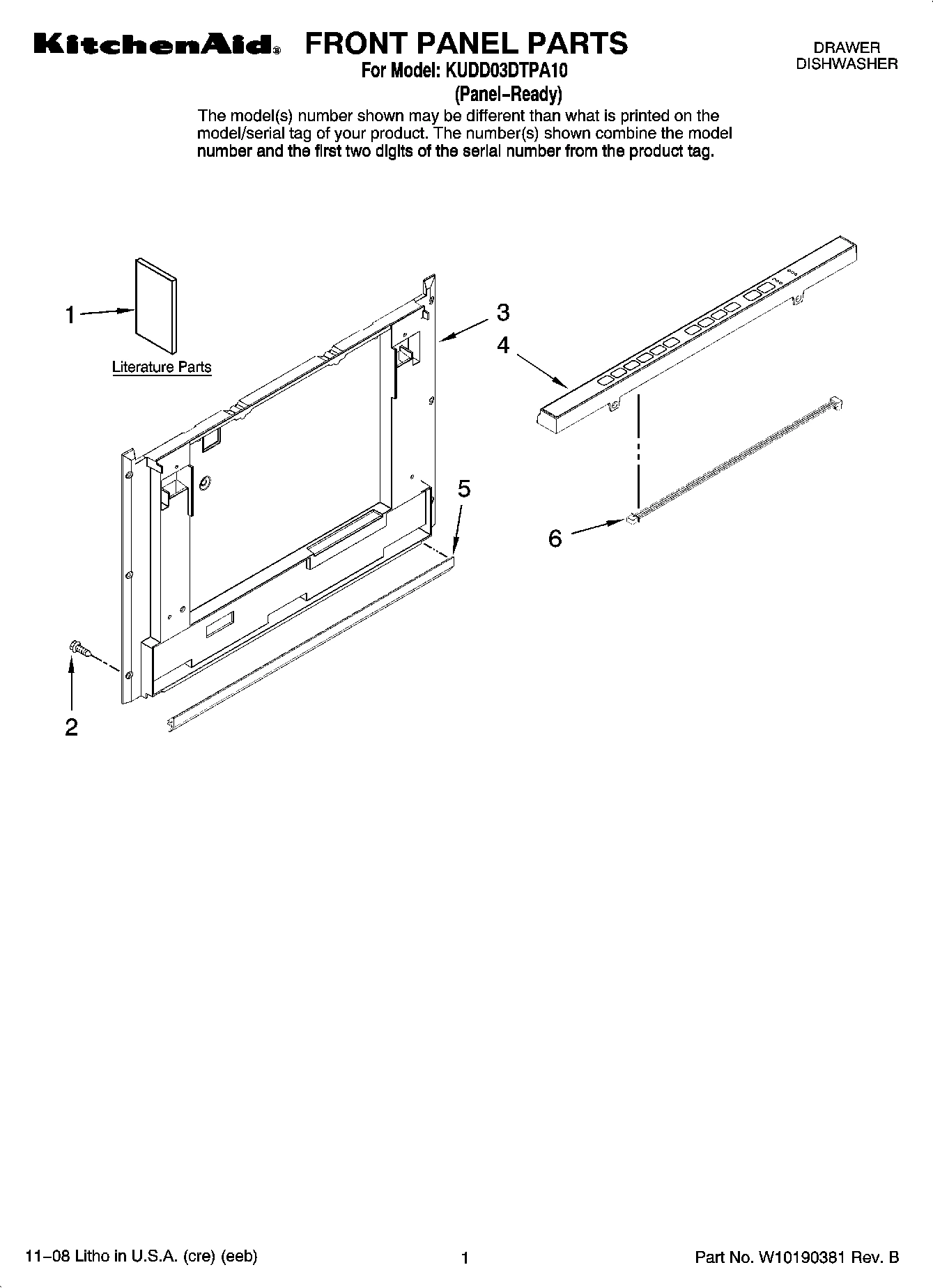 01 - FRONT PANEL PARTS