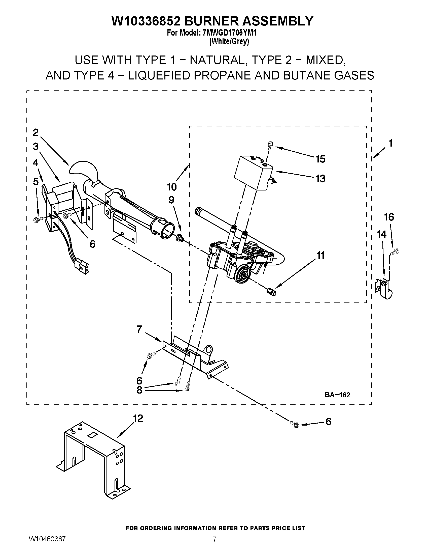 04 - W10336852 BURNER ASSEMBLY