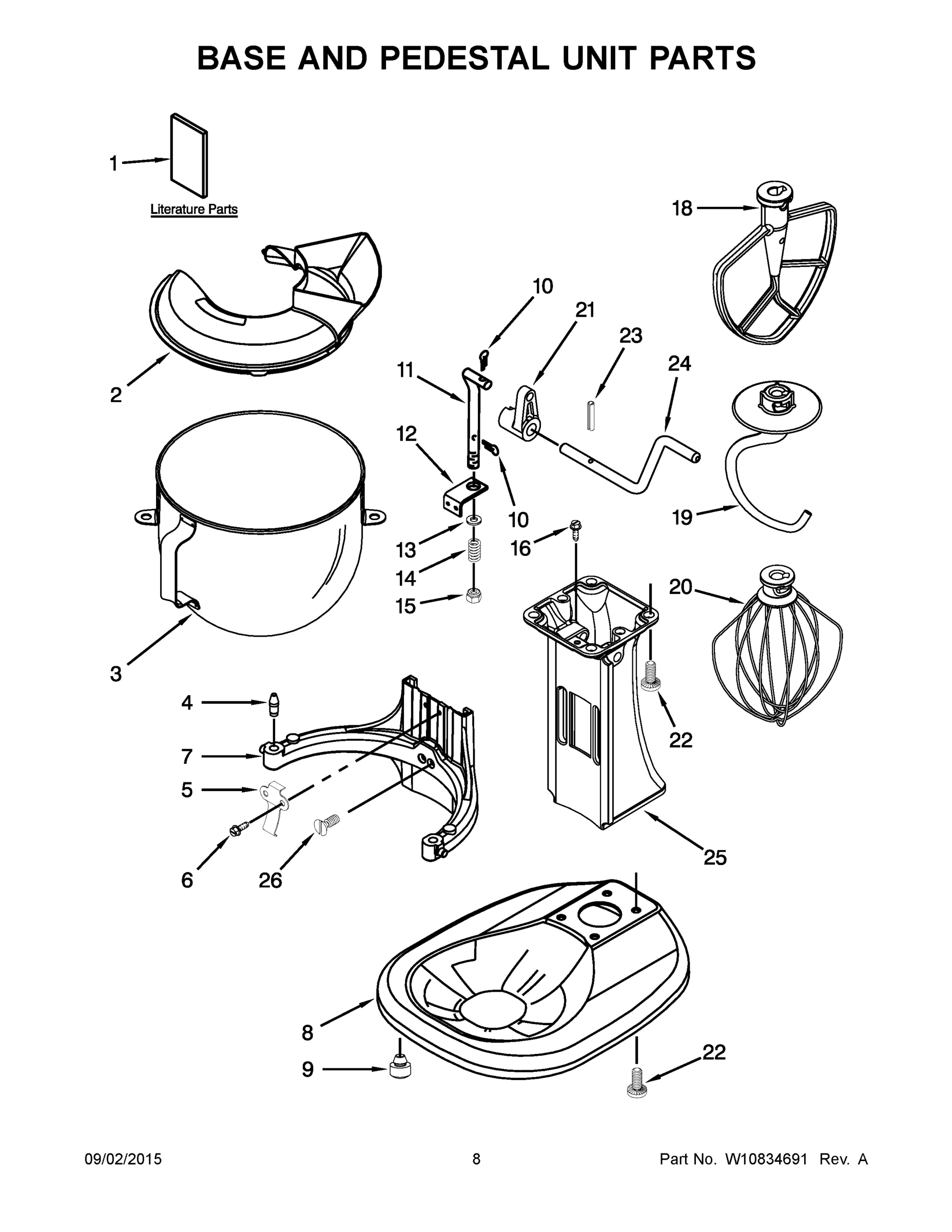 05 - BASE AND PEDESTAL UNIT PARTS