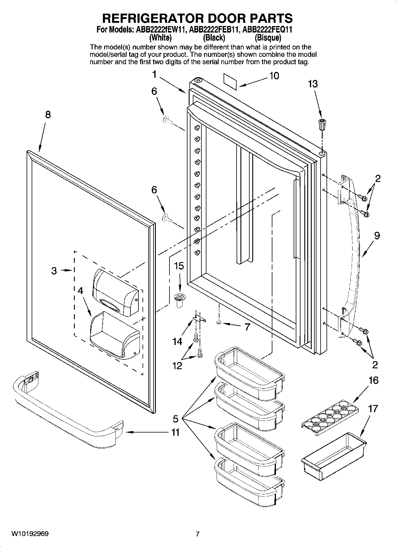 05 - REFRIGERATOR DOOR PARTS