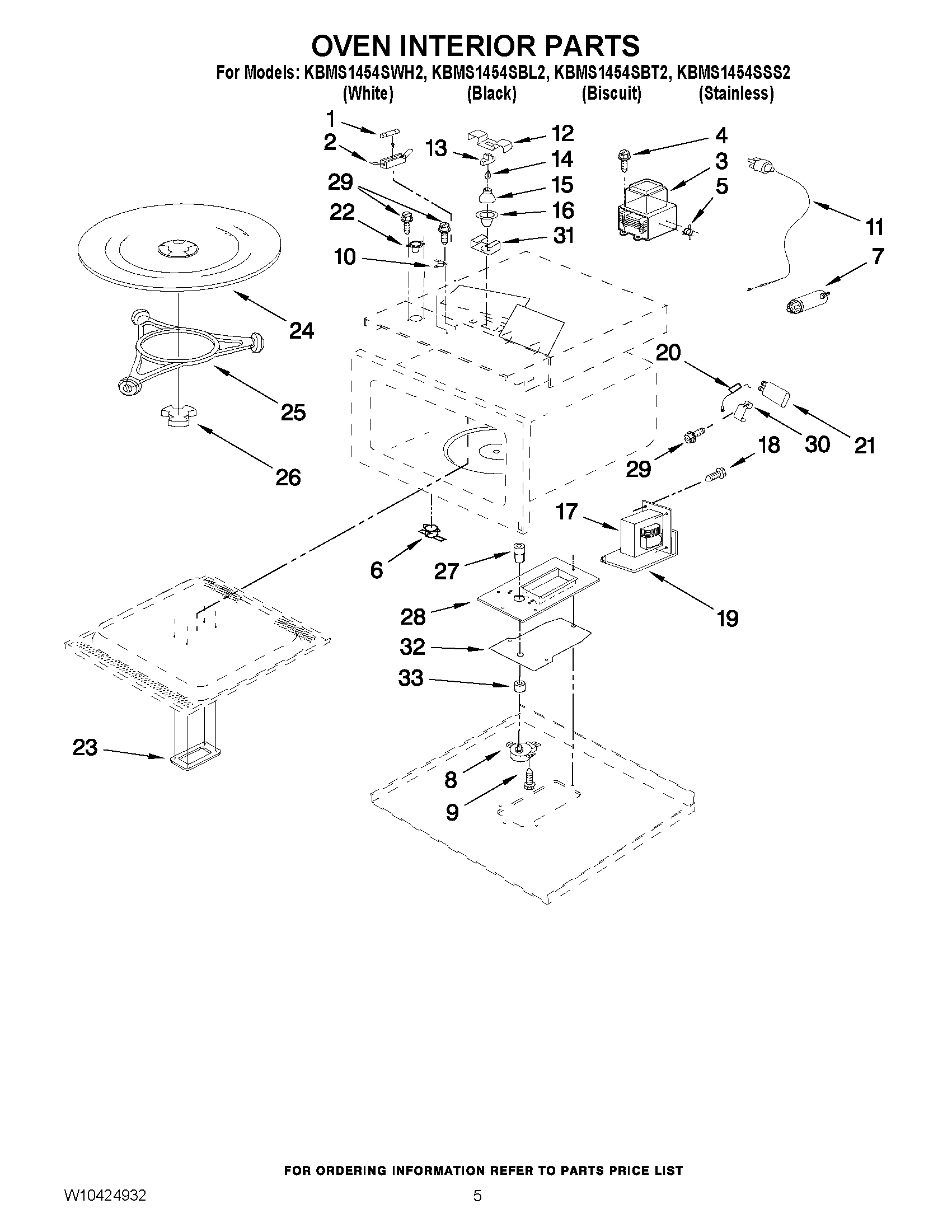 05 - OVEN INTERIOR PARTS