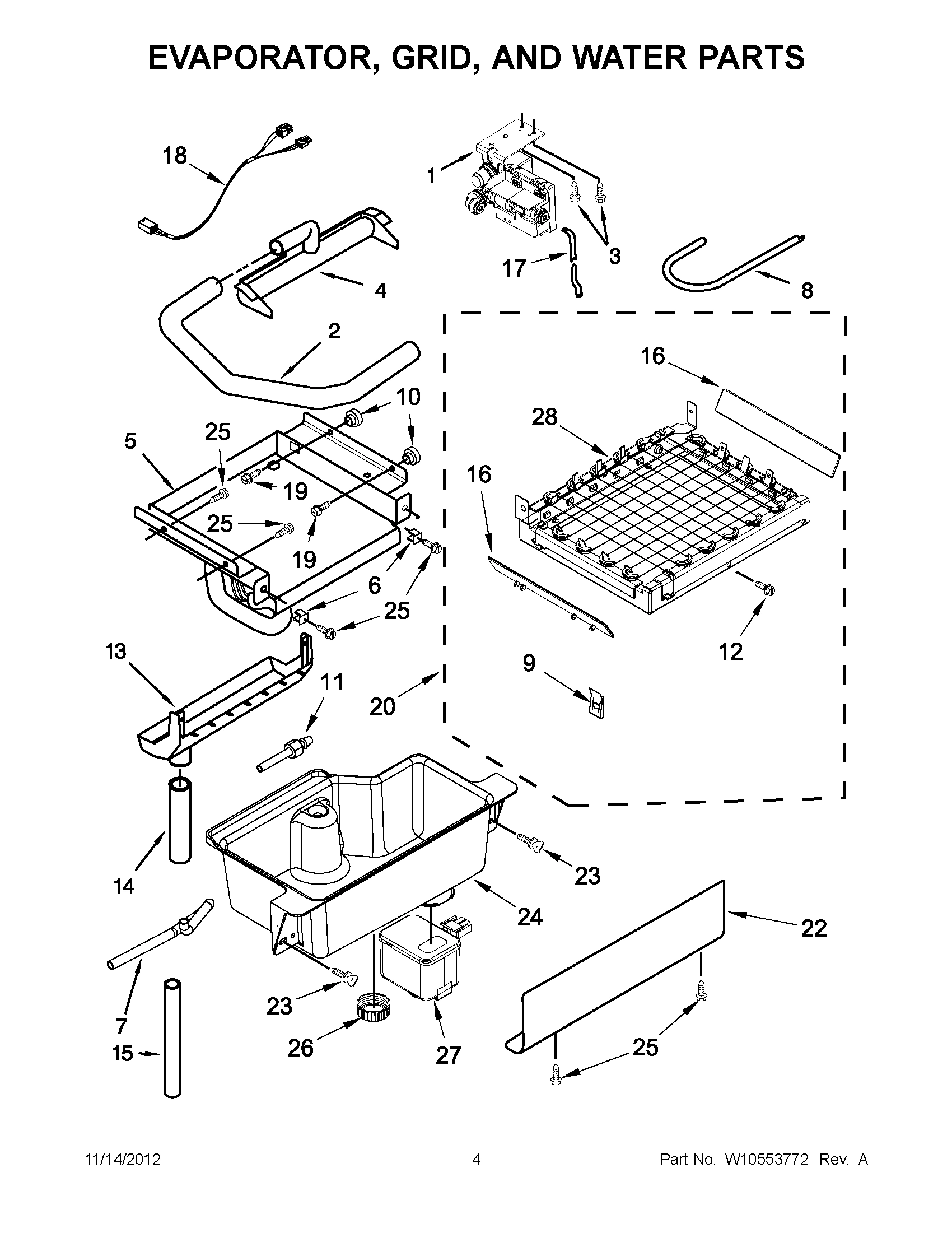 02 - EVAPORATOR, GRID, AND WATER PARTS