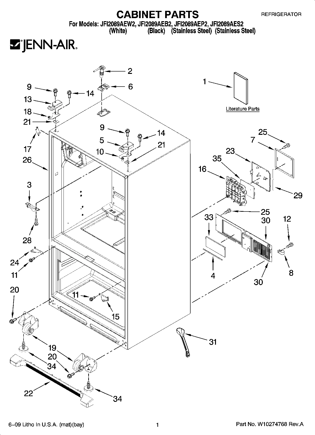 01 - CABINET PARTS