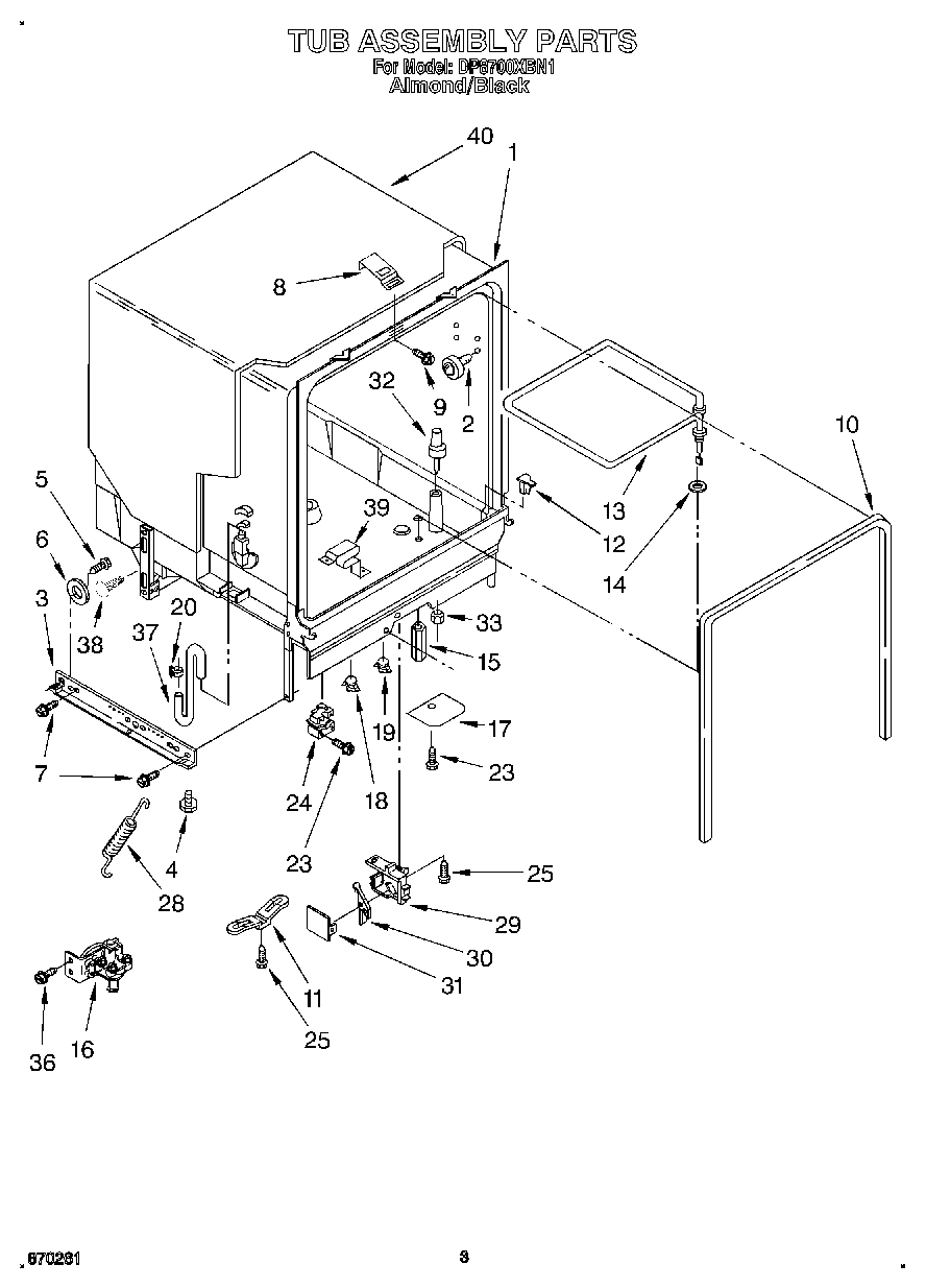 03 - TUB ASSEMBLY