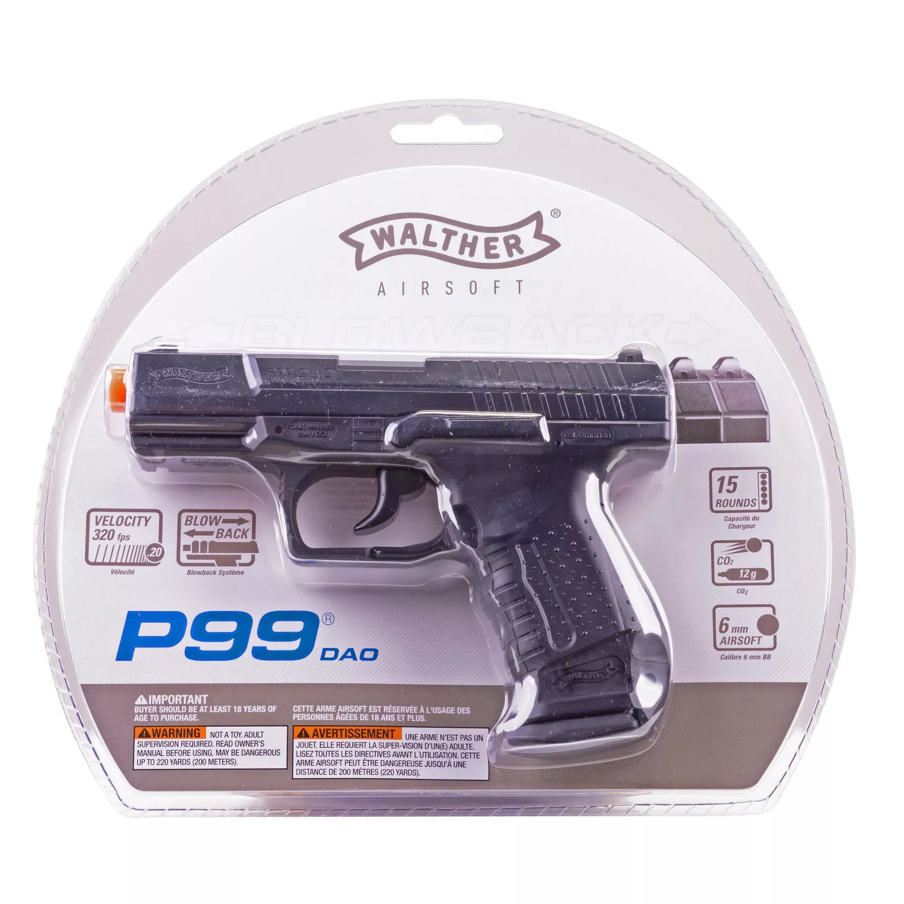 Walther P99 CO2 Airsoft - Black - Elite Force Airsoft