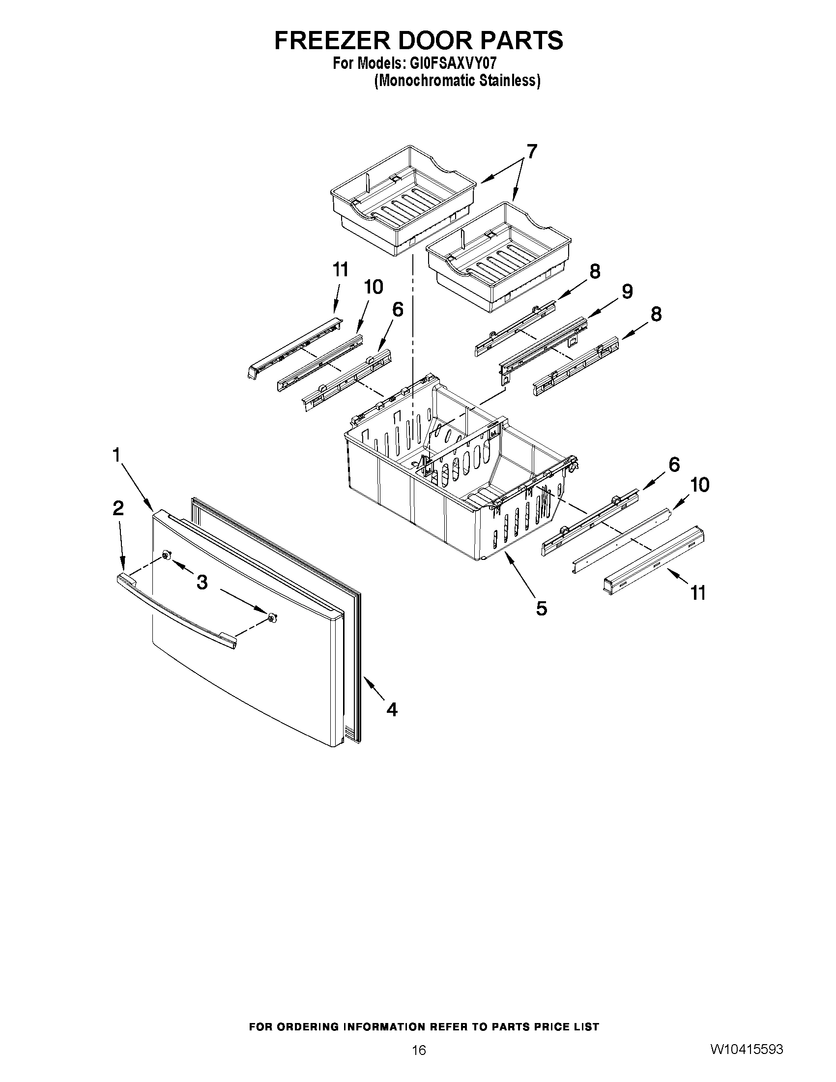 09 - FREEZER DOOR PARTS