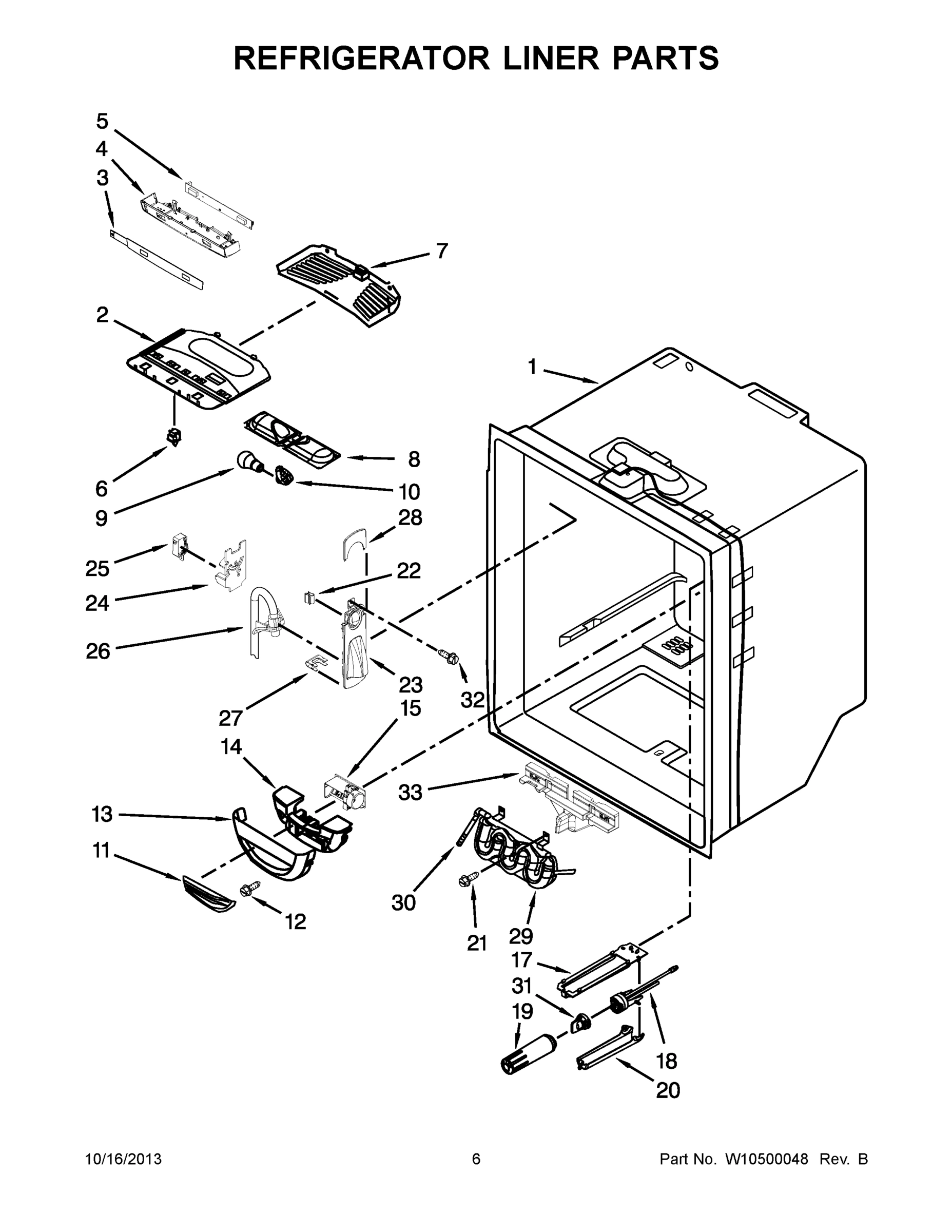 04 - REFRIGERATOR LINER PARTS