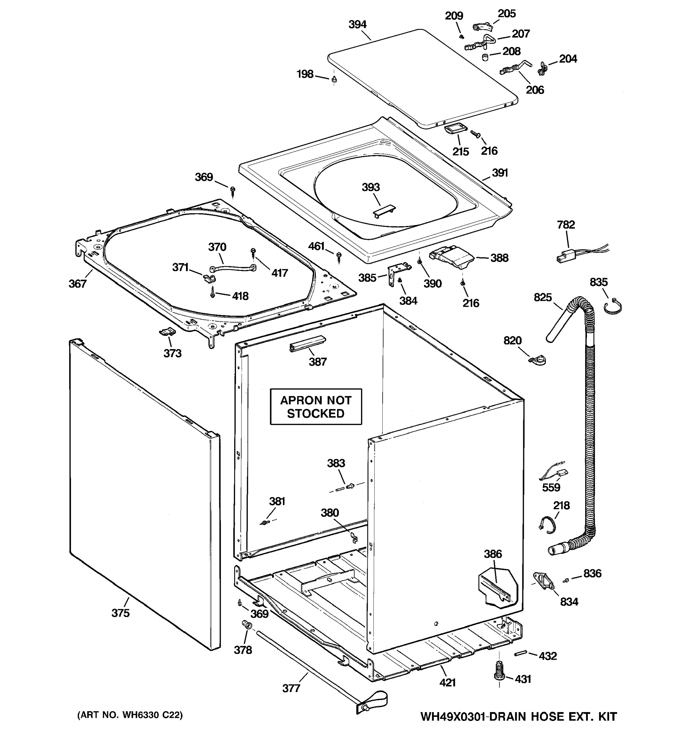 CABINET, COVER & FRONT PANEL