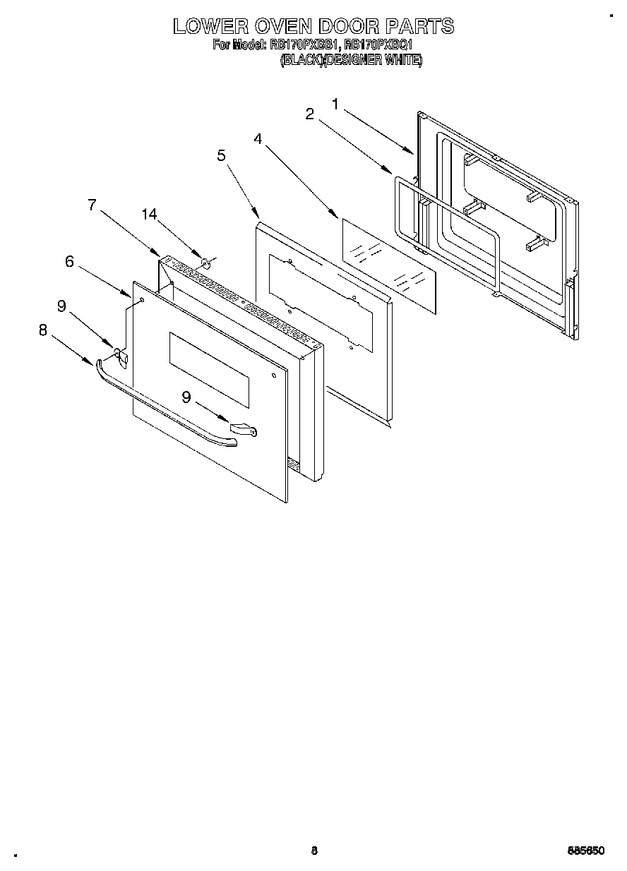05 - LOWER OVEN DOOR