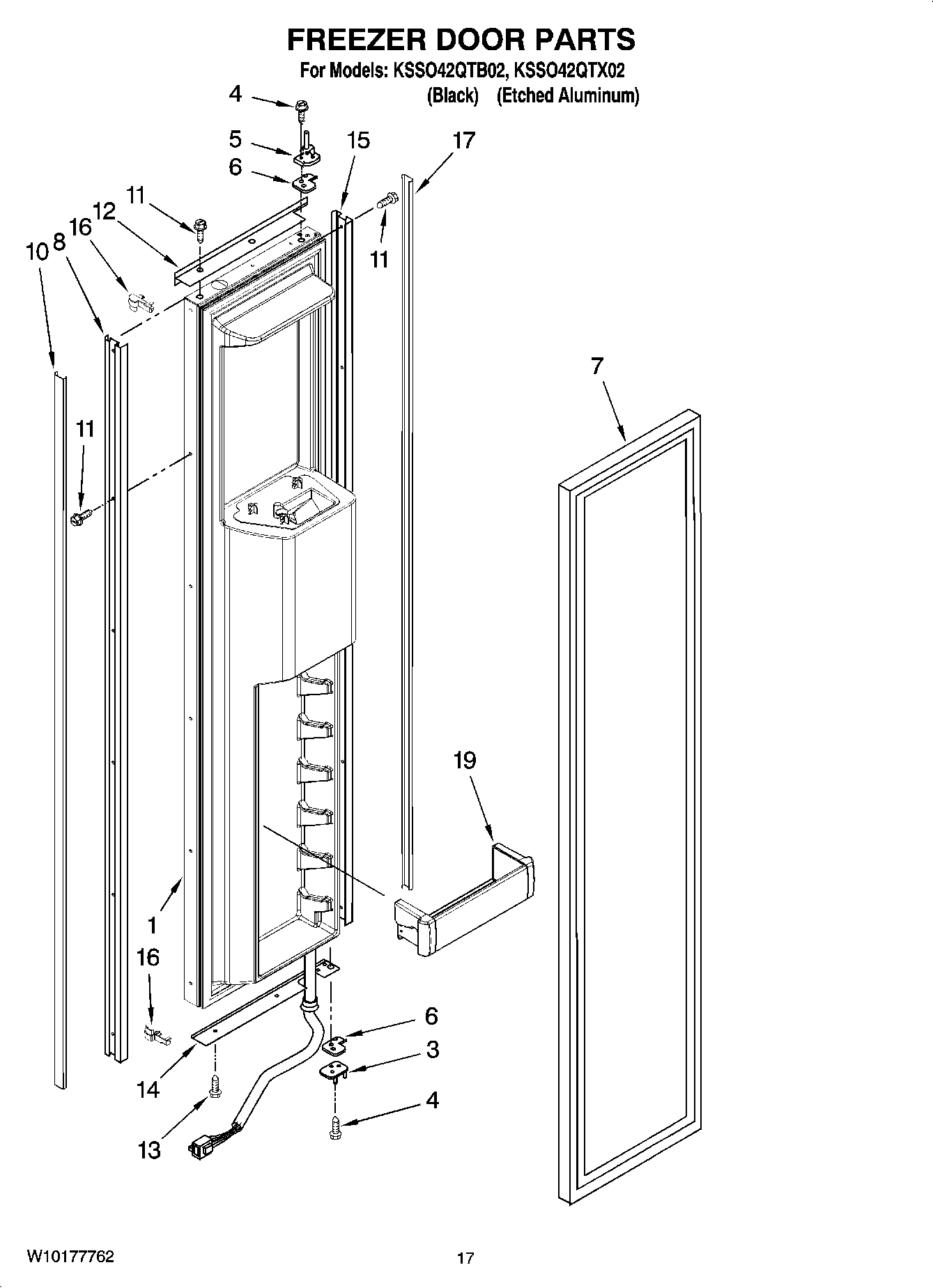 11 - FREEZER DOOR PARTS
