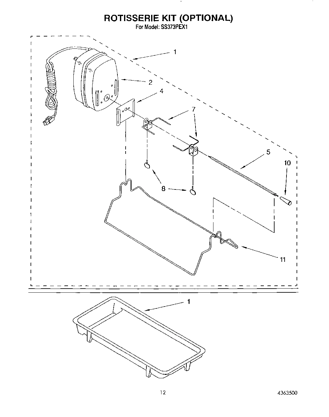 09 - ROTISSERIE KIT (OPTIONAL), GRIDDLE