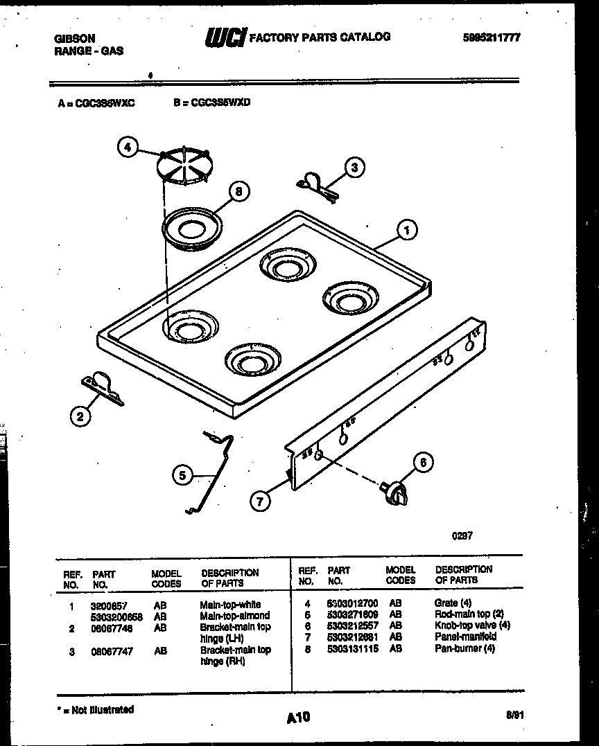 03 - COOKTOP PARTS