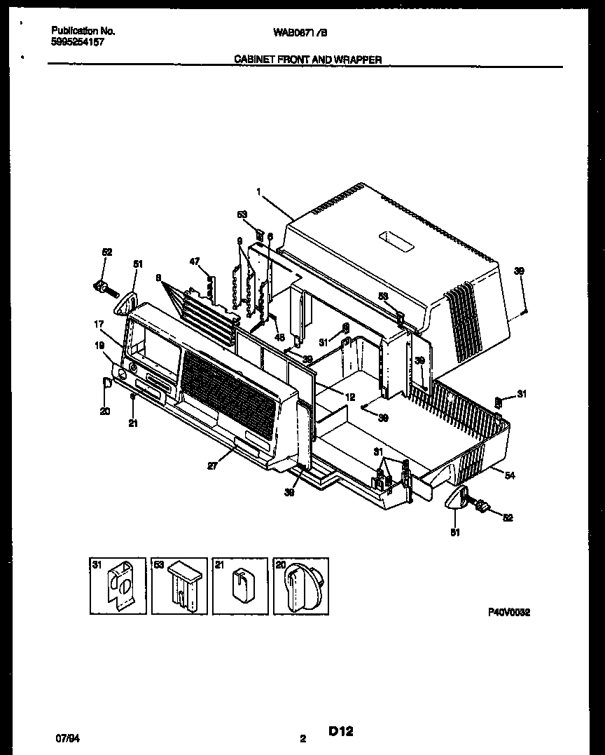 02 - CABINET FRONT AND WRAPPER