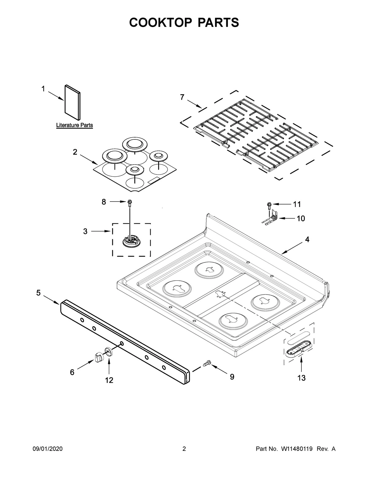 02 - COOKTOP PARTS