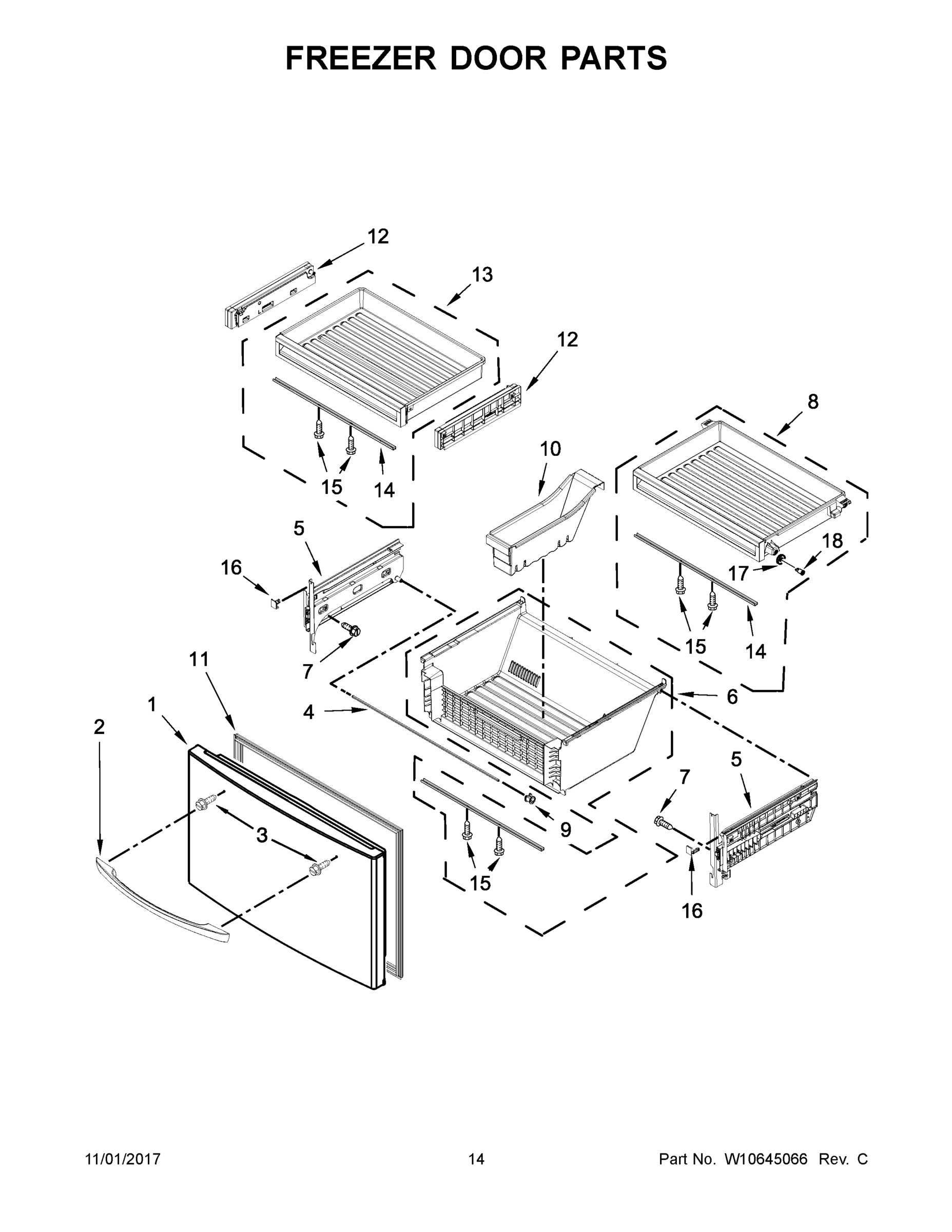 08 - FREEZER DOOR PARTS