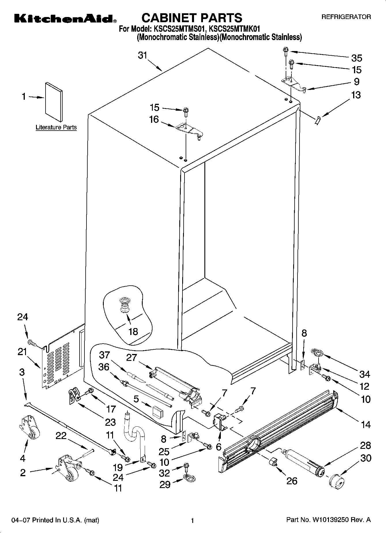 01 - CABINET PARTS