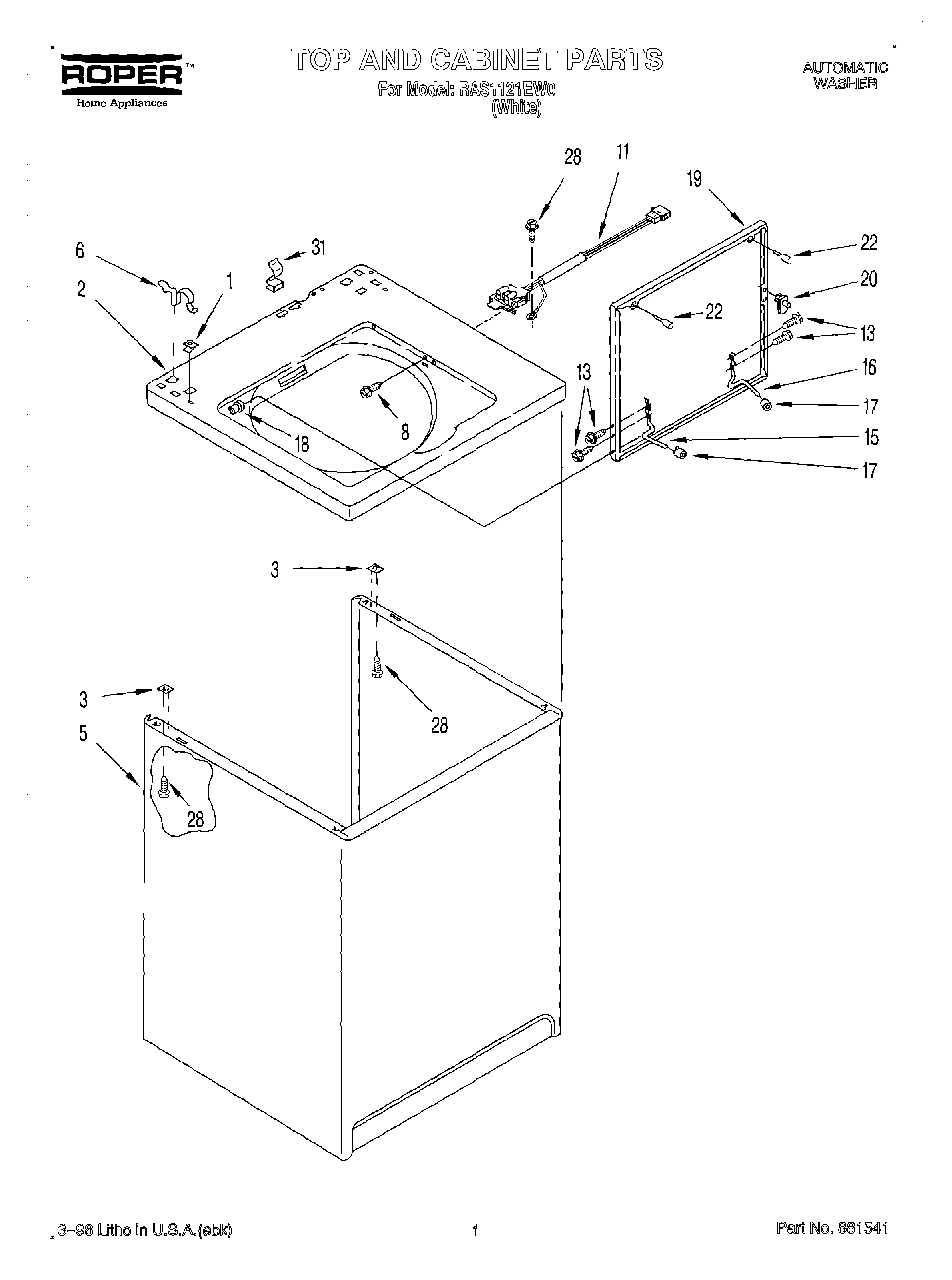 01 - TOP AND CABINET