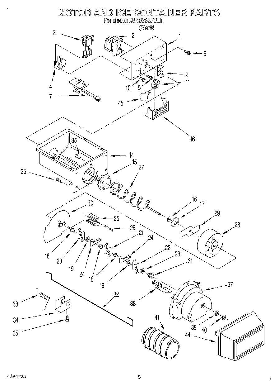 04 - MOTOR AND ICE CONTAINER