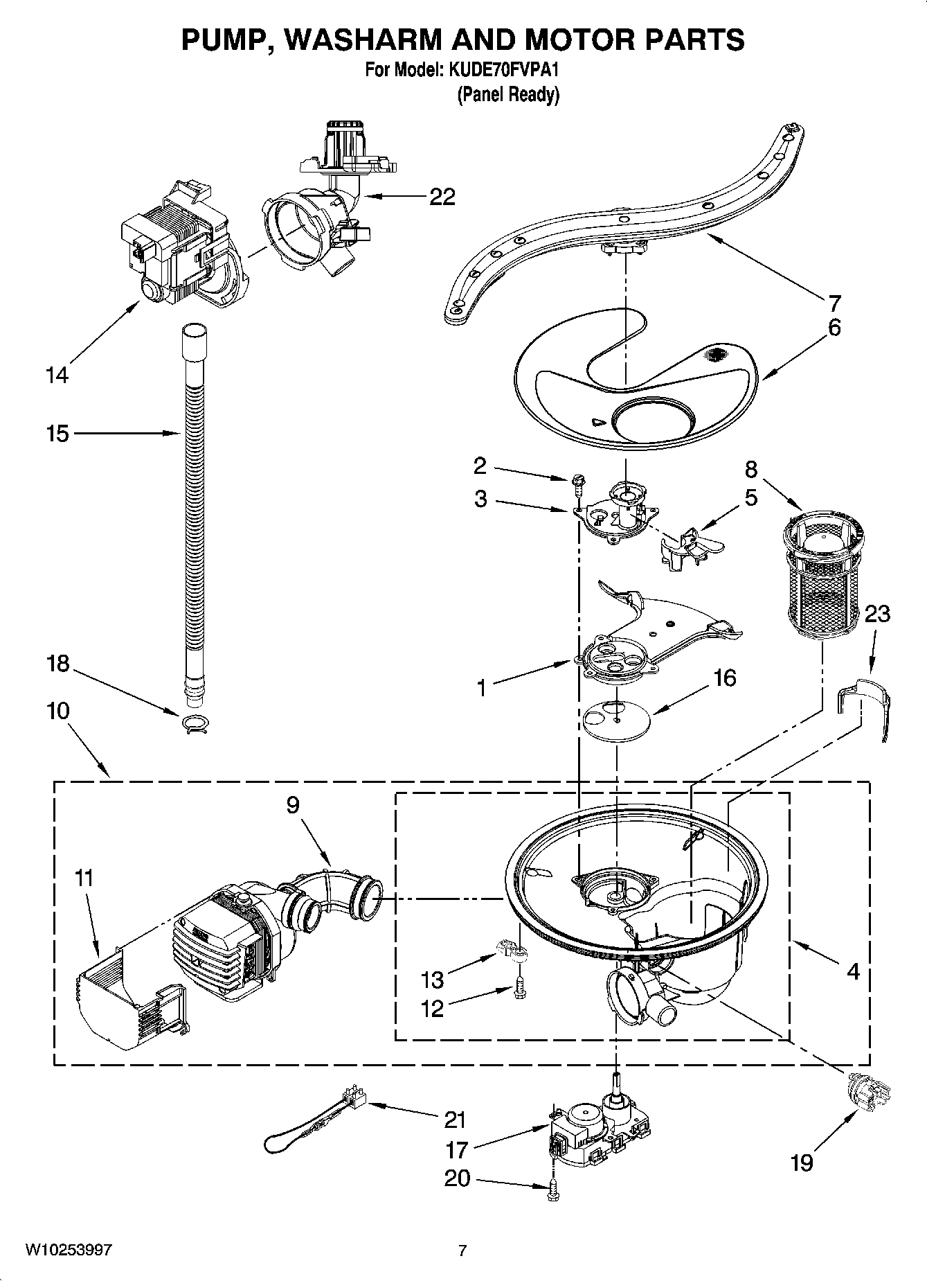 06 - PUMP, WASHARM AND MOTOR PARTS