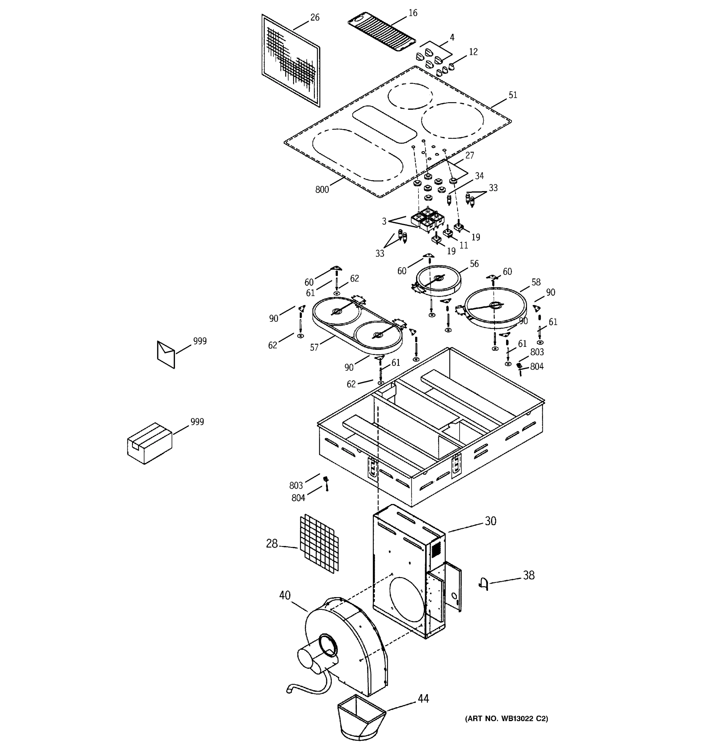 CONTROL PANEL & COOKTOP