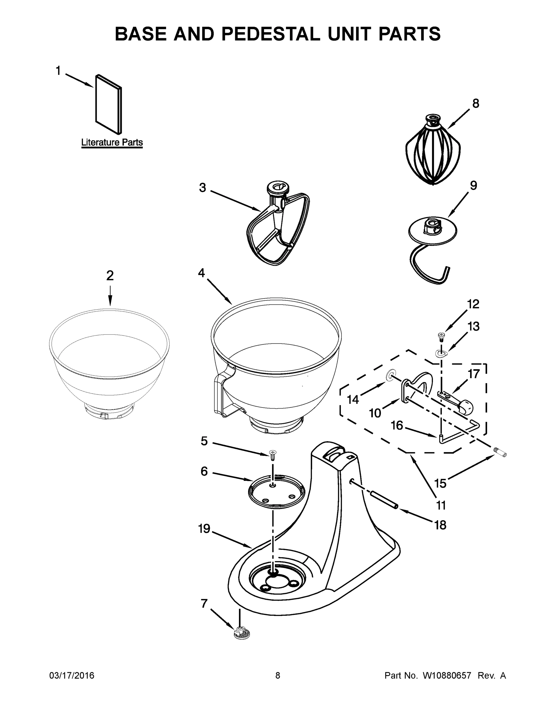 05 - BASE AND PEDESTAL UNIT PARTS