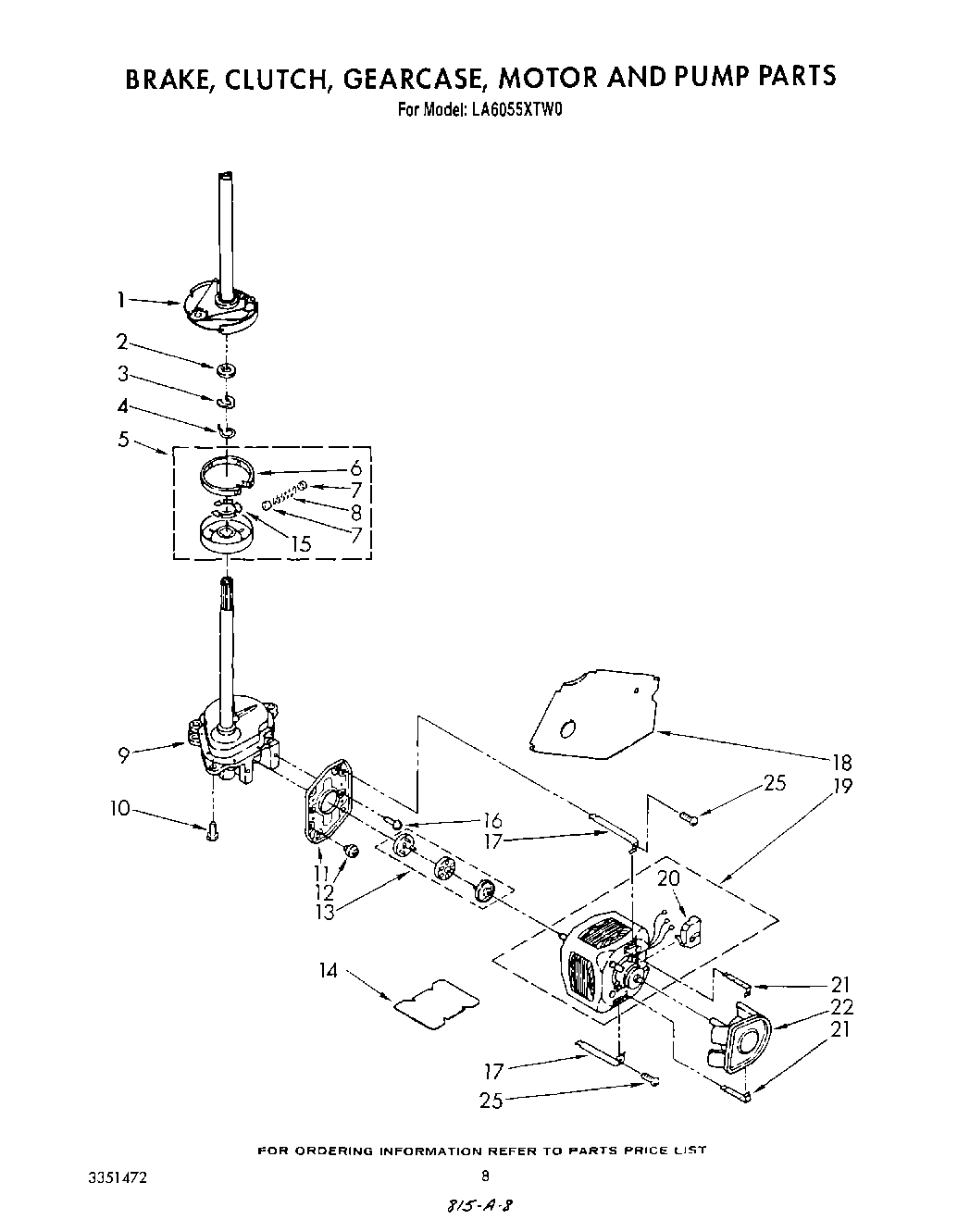 06 - BRAKE, CLUTCH, GEARCASE, MOTOR AND PUMP