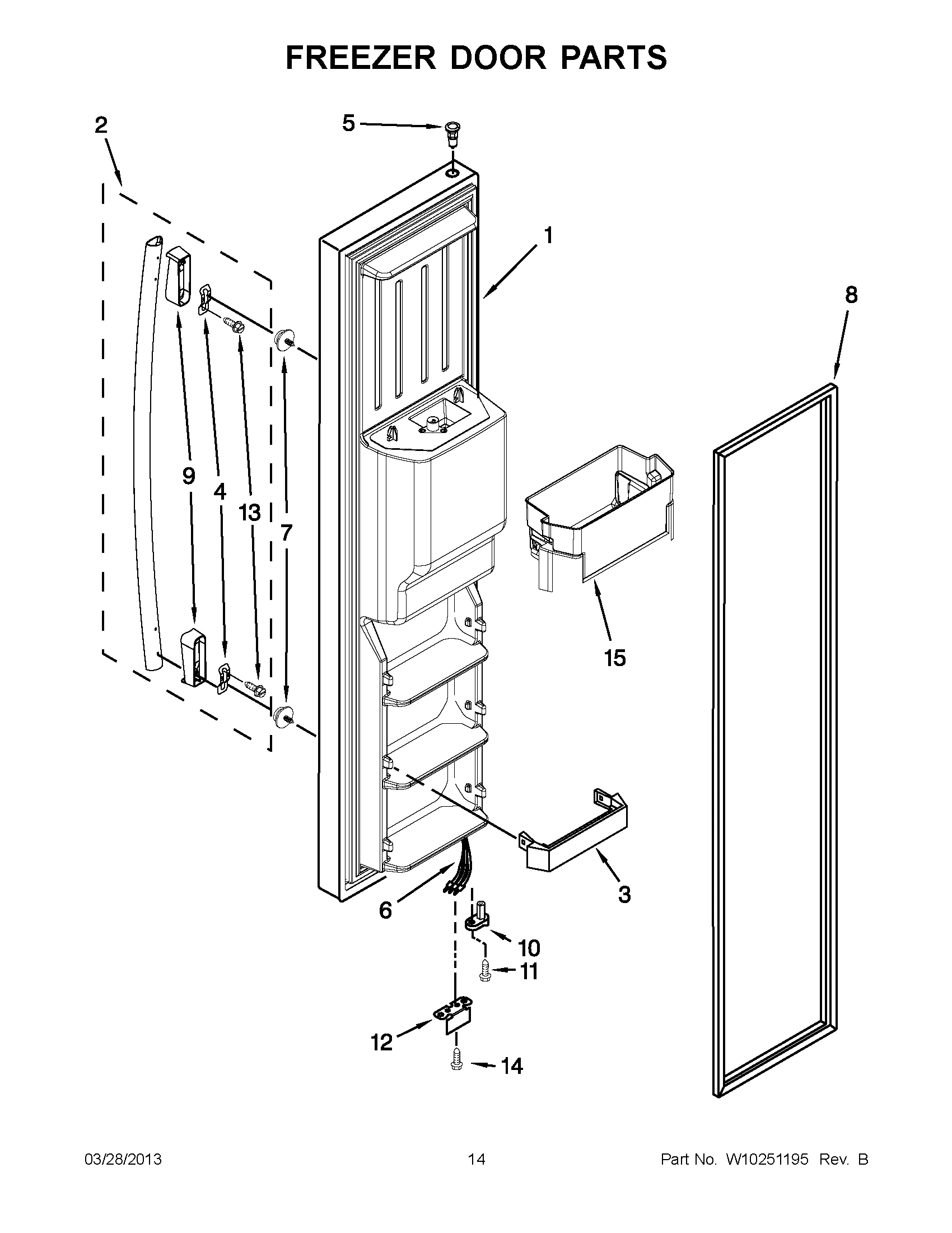 07 - FREEZER DOOR PARTS