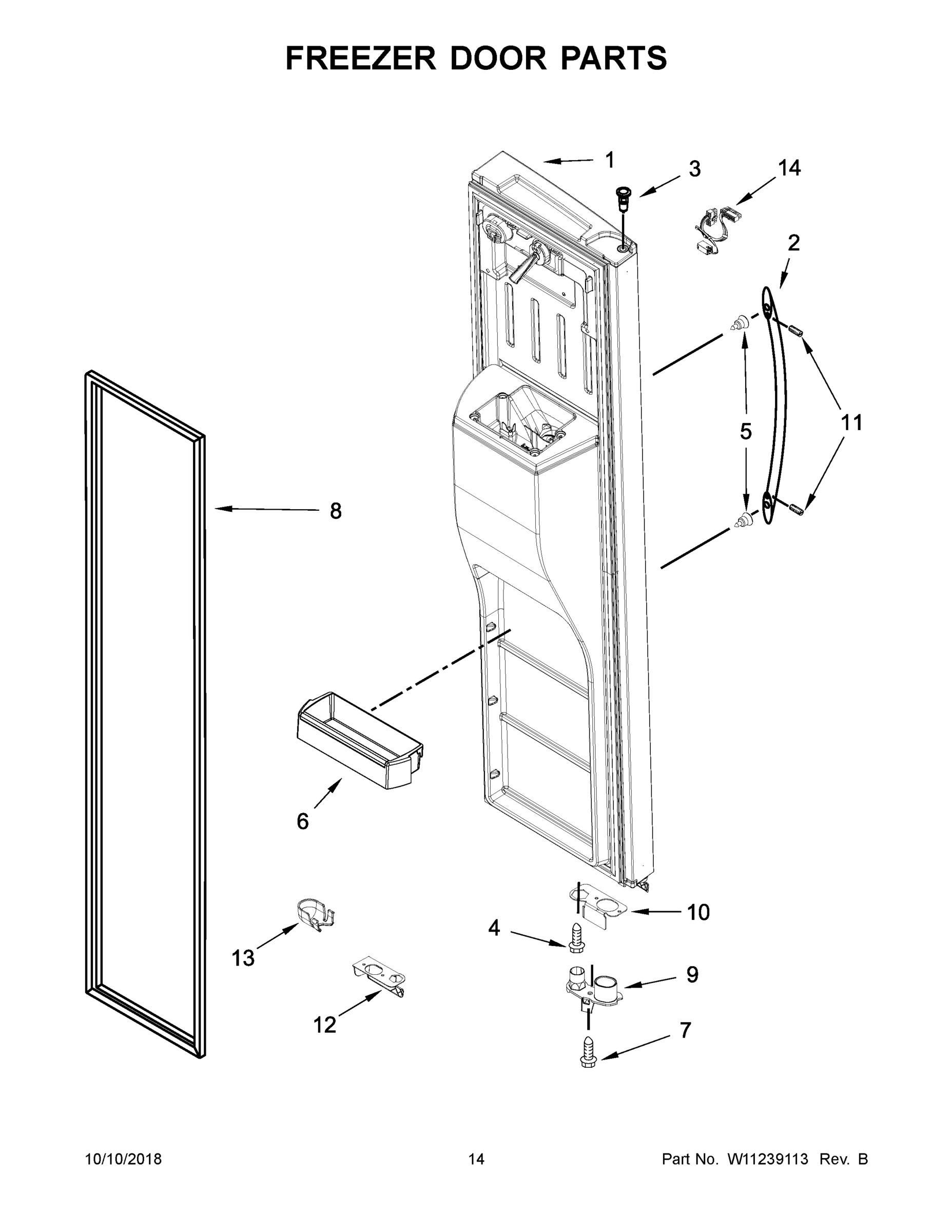 08 - FREEZER DOOR PARTS