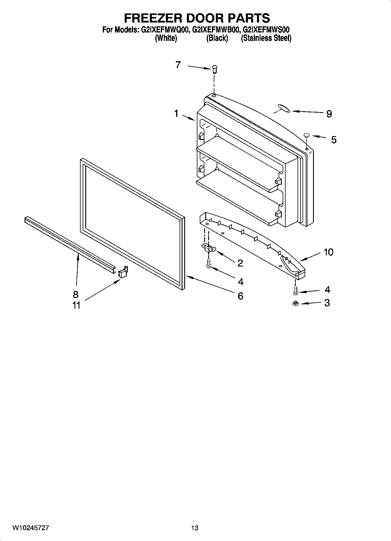 07 - FREEZER DOOR PARTS