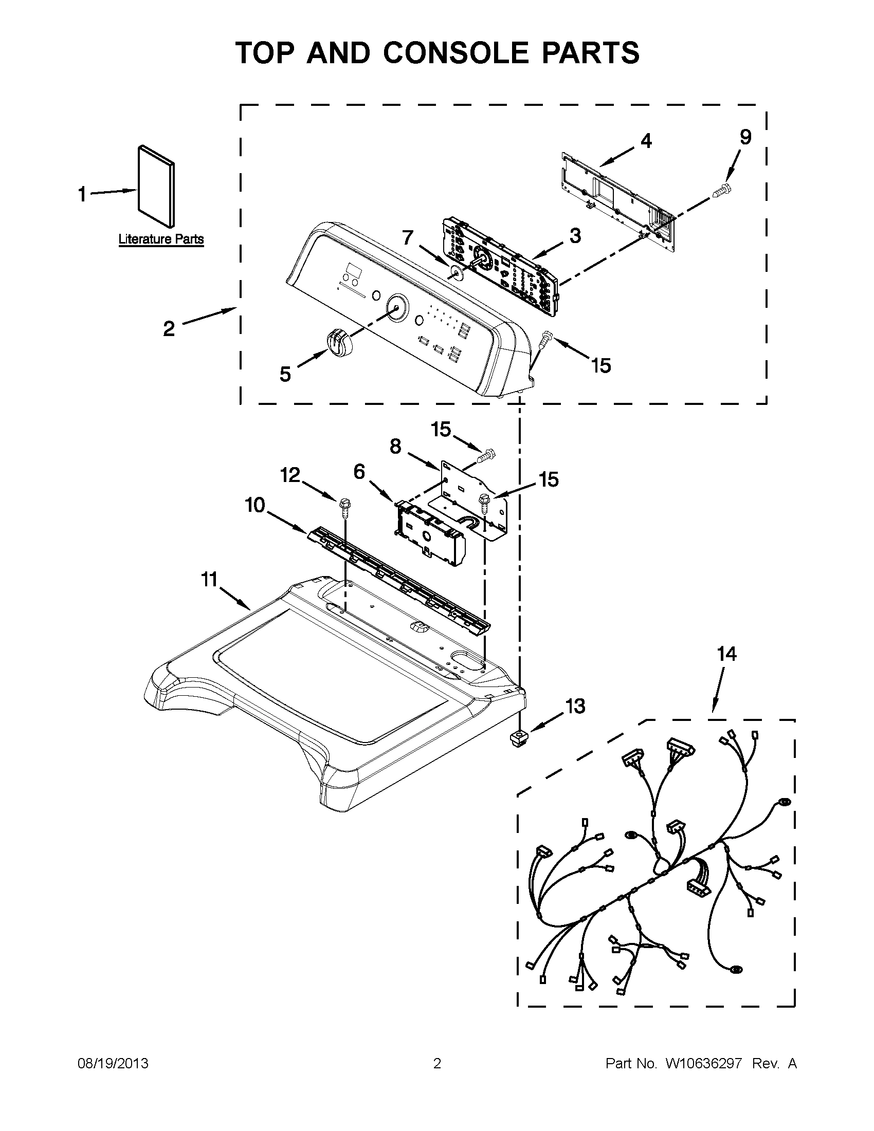02 - TOP AND CONSOLE PARTS
