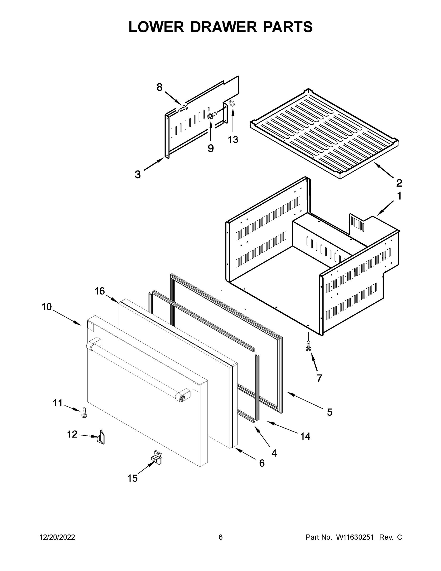 04 - LOWER DRAWER PARTS
