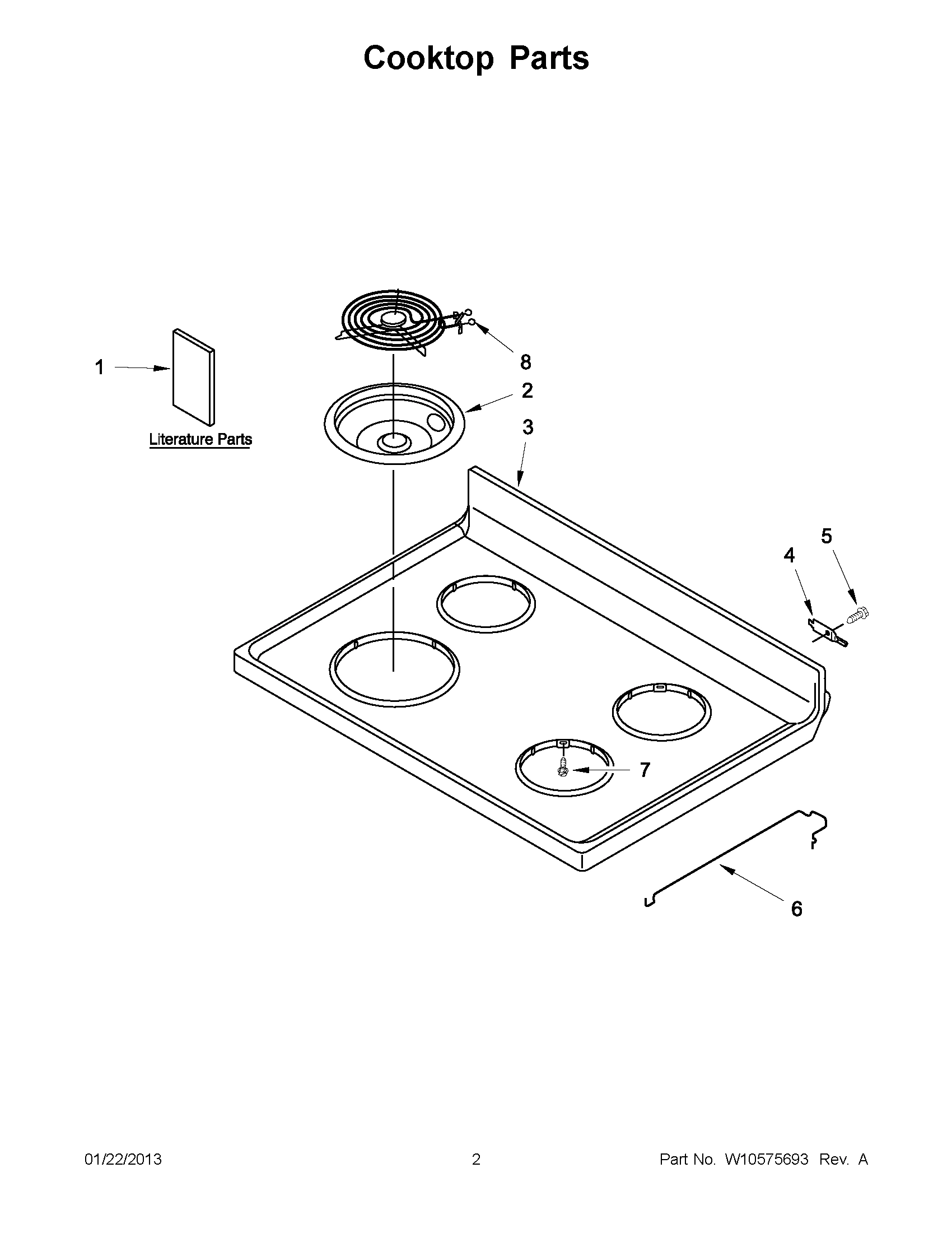 01 - Cooktop Parts