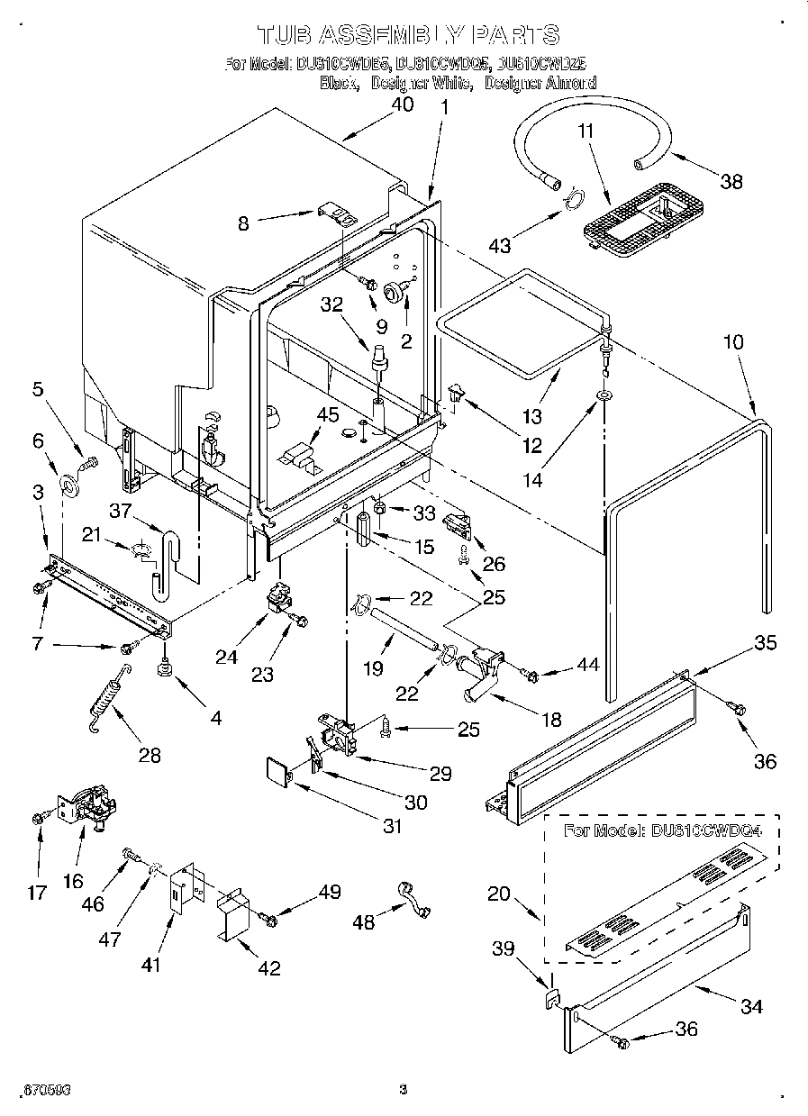 03 - TUB ASSEMBLY