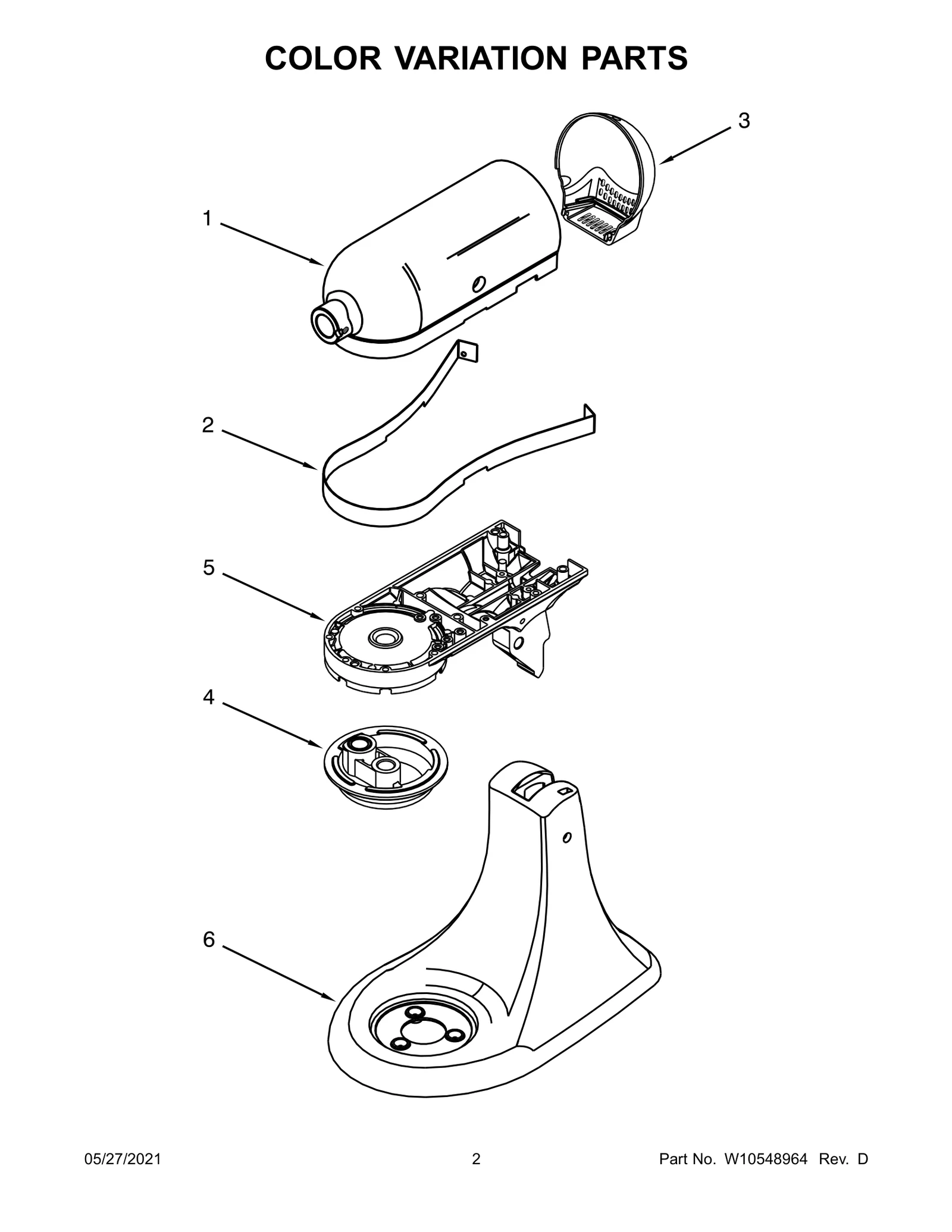 COLOR VARIATION PARTS