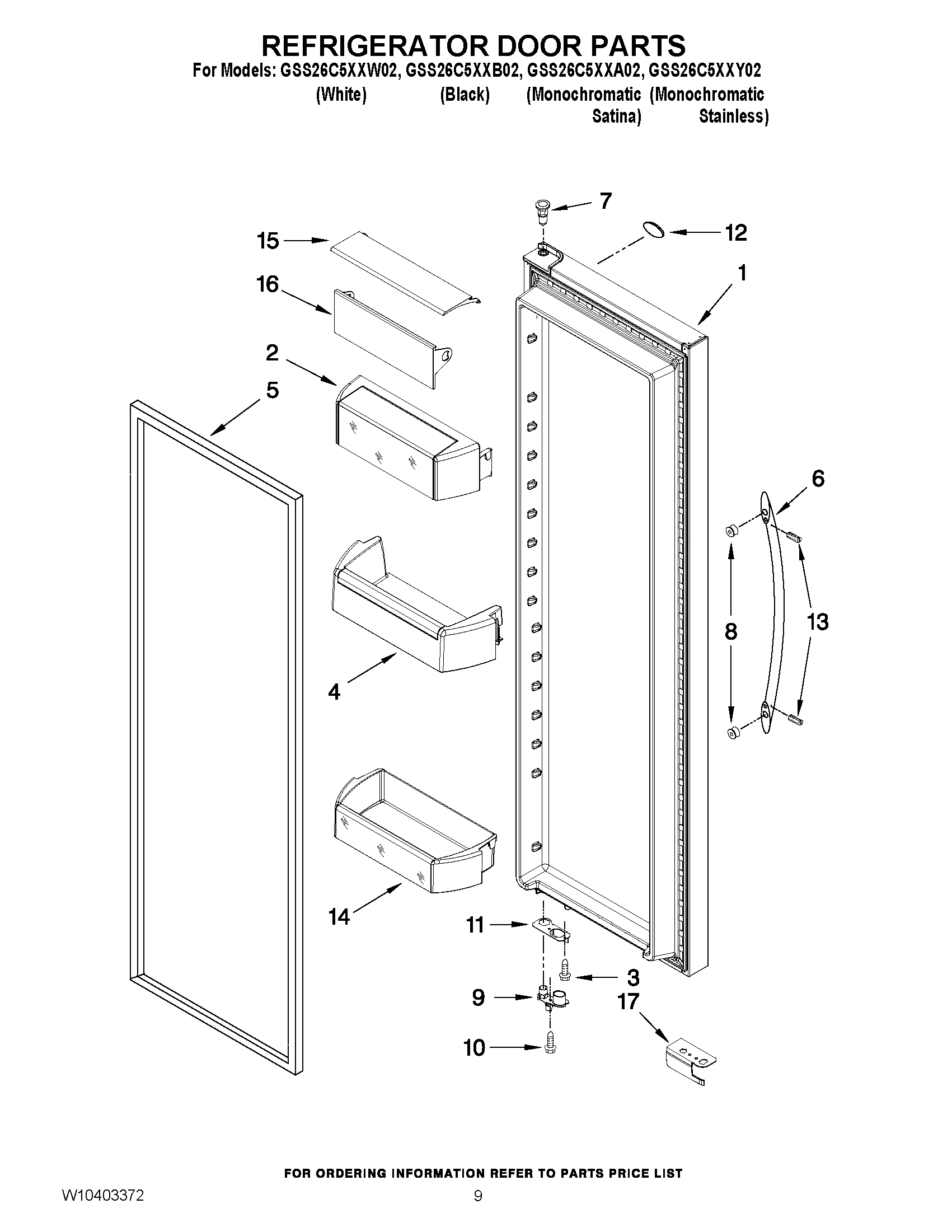 06 - REFRIGERATOR DOOR PARTS
