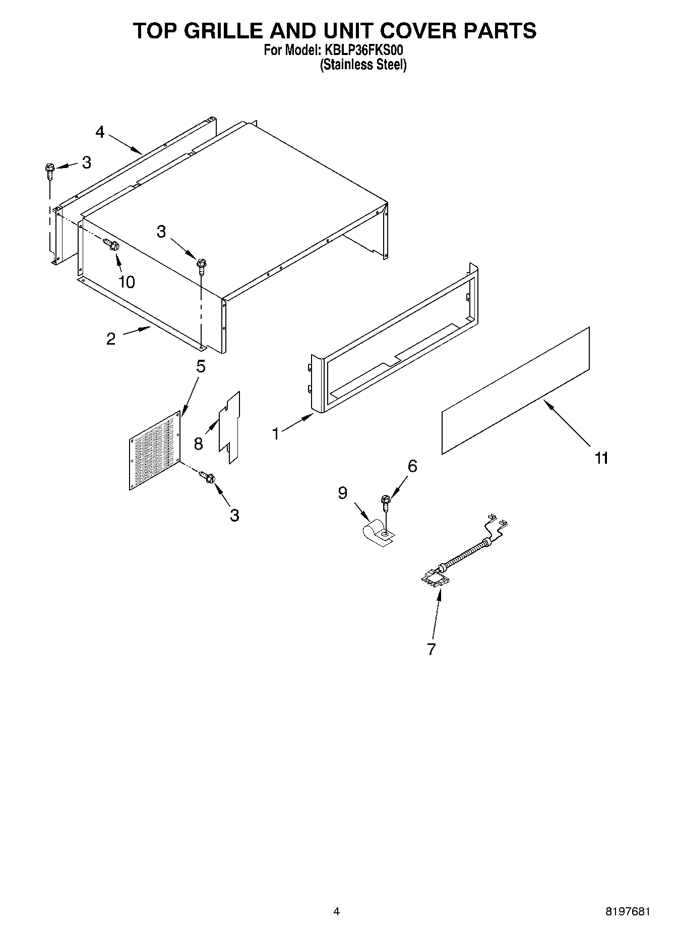 03 - TOP GRILLE AND UNIT COVER