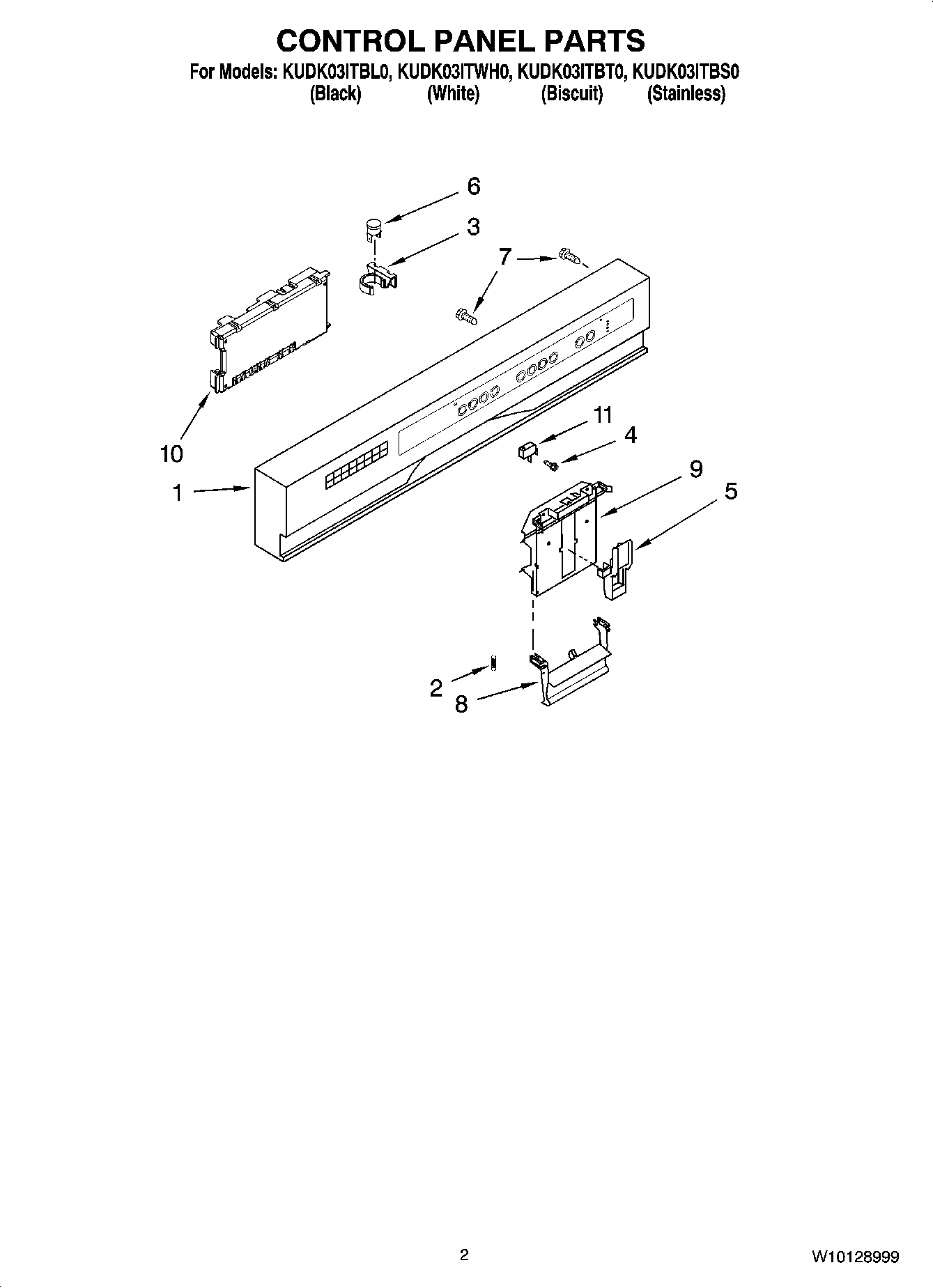 02 - CONTROL PANEL PARTS