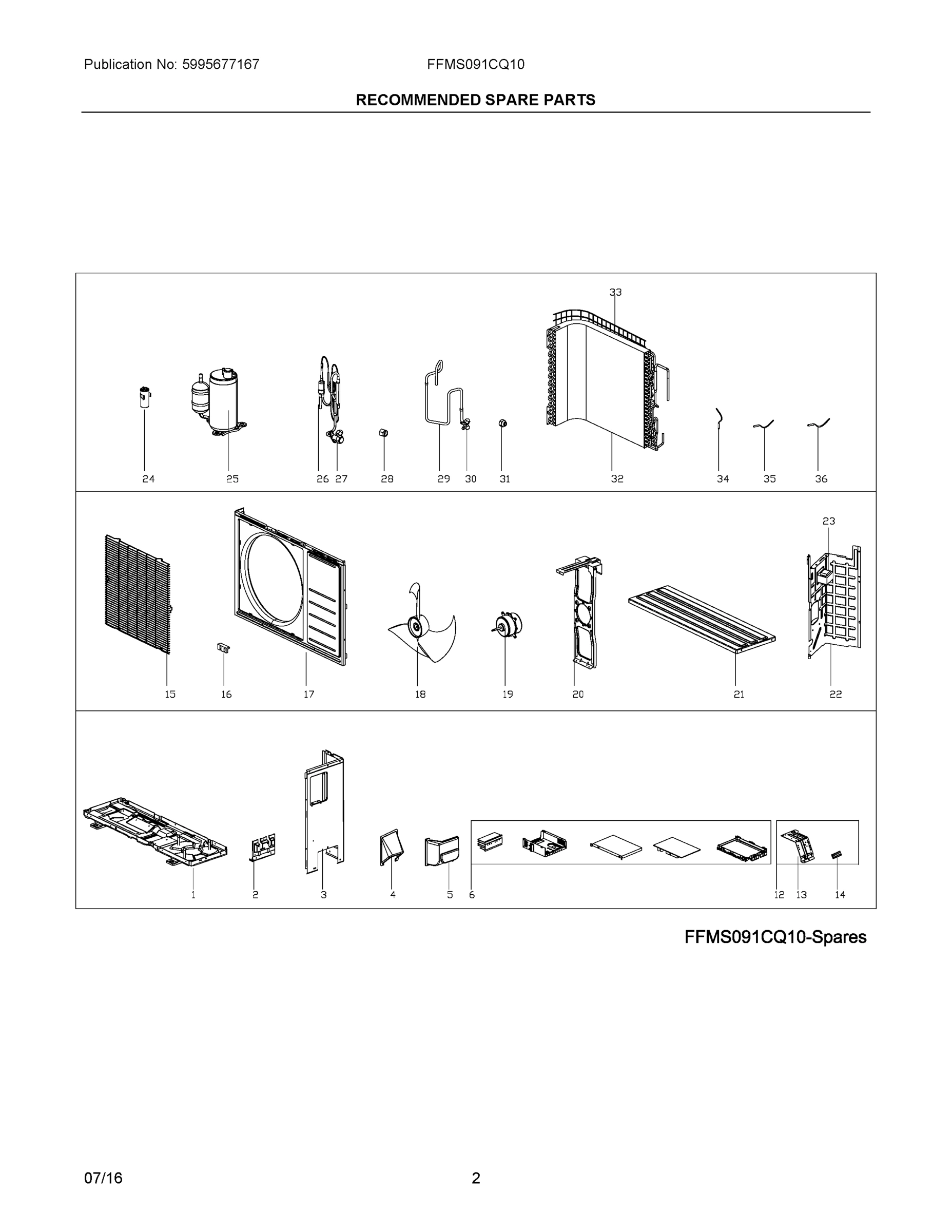 02 - RECOMMENDED SPARE PARTS