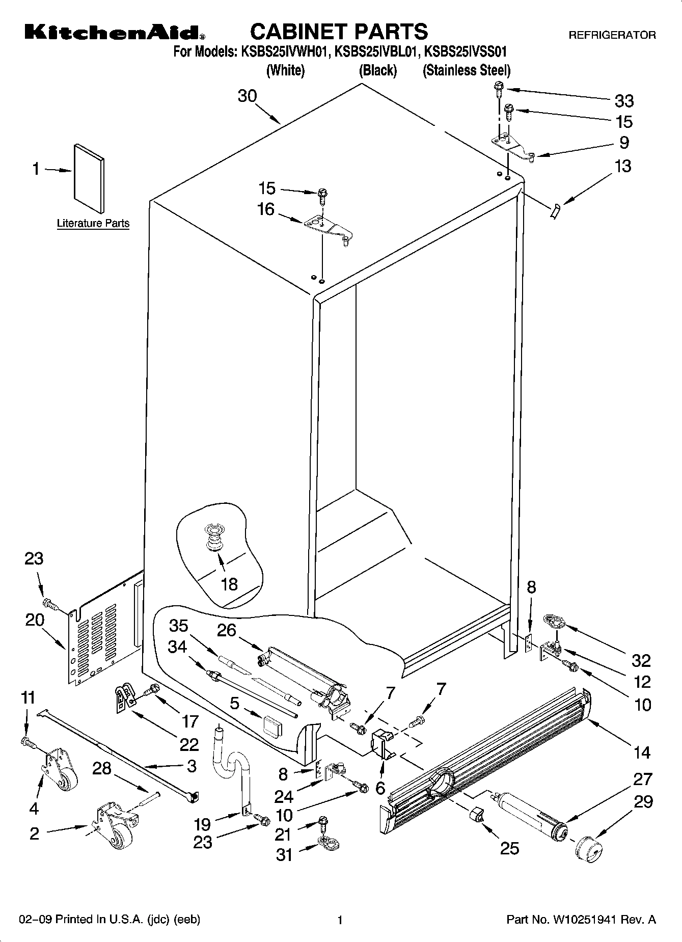 01 - CABINET PARTS