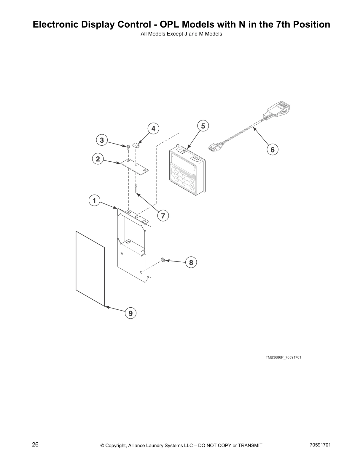 Electronic Display Control - OPL Models with N in the 7th Position