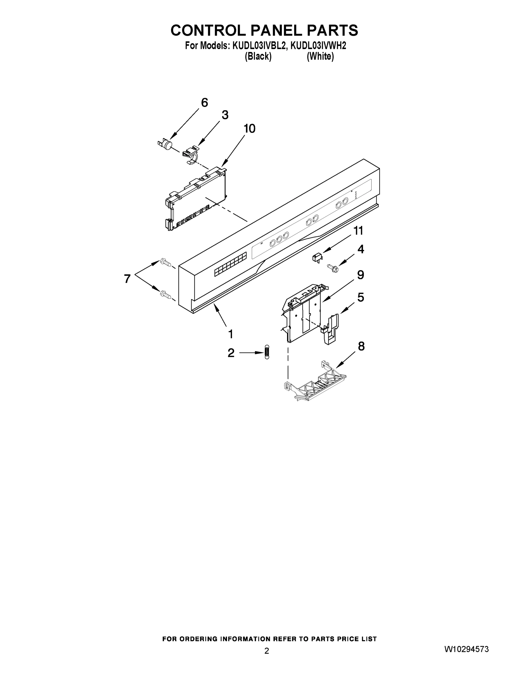 02 - CONTROL PANEL PARTS