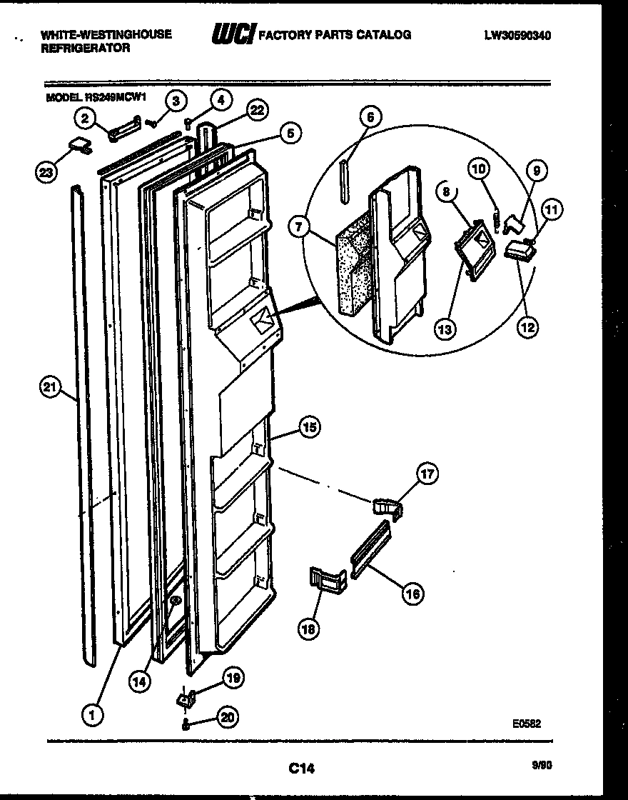 02 - FREEZER DOOR PARTS