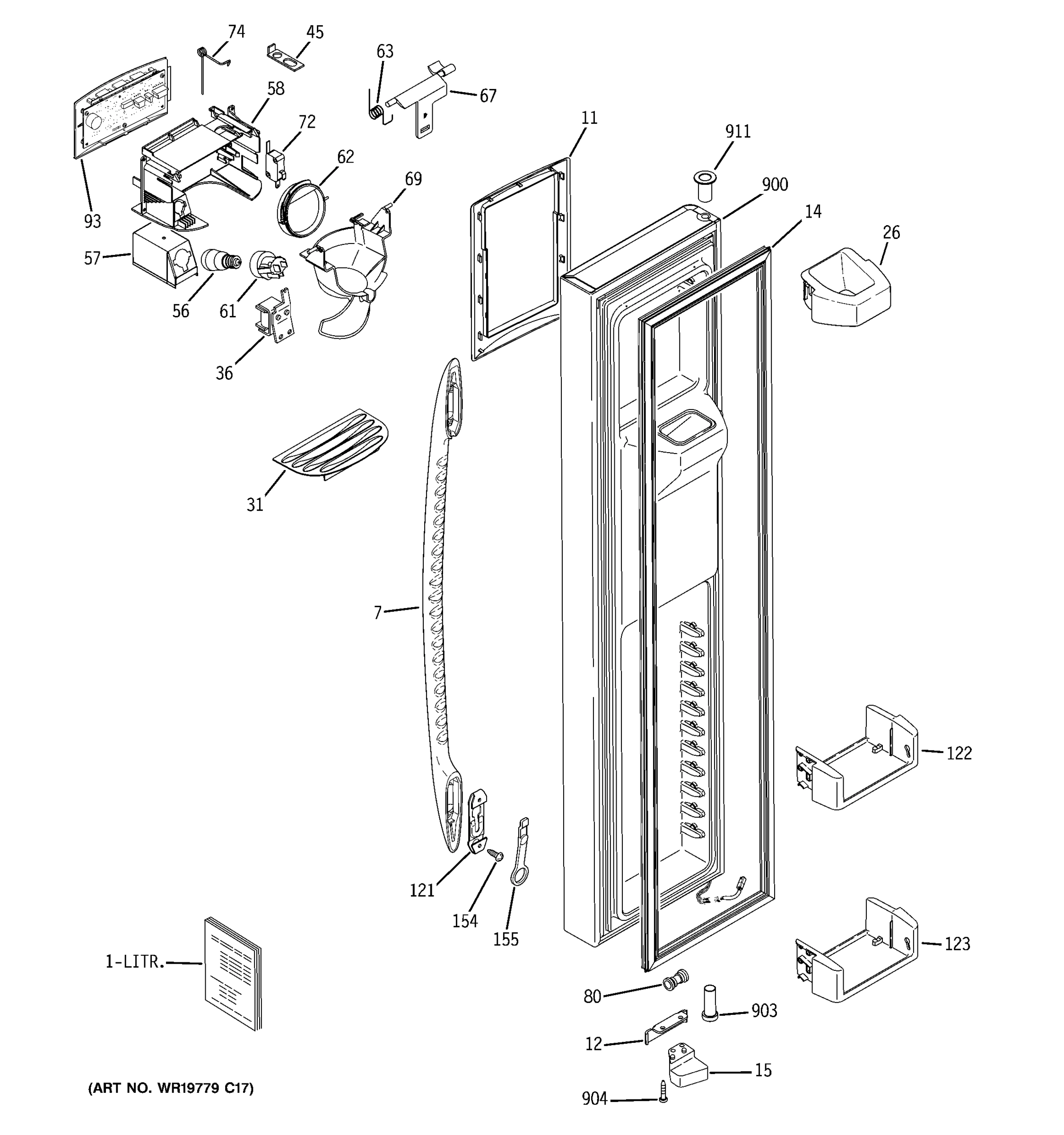 FREEZER DOOR