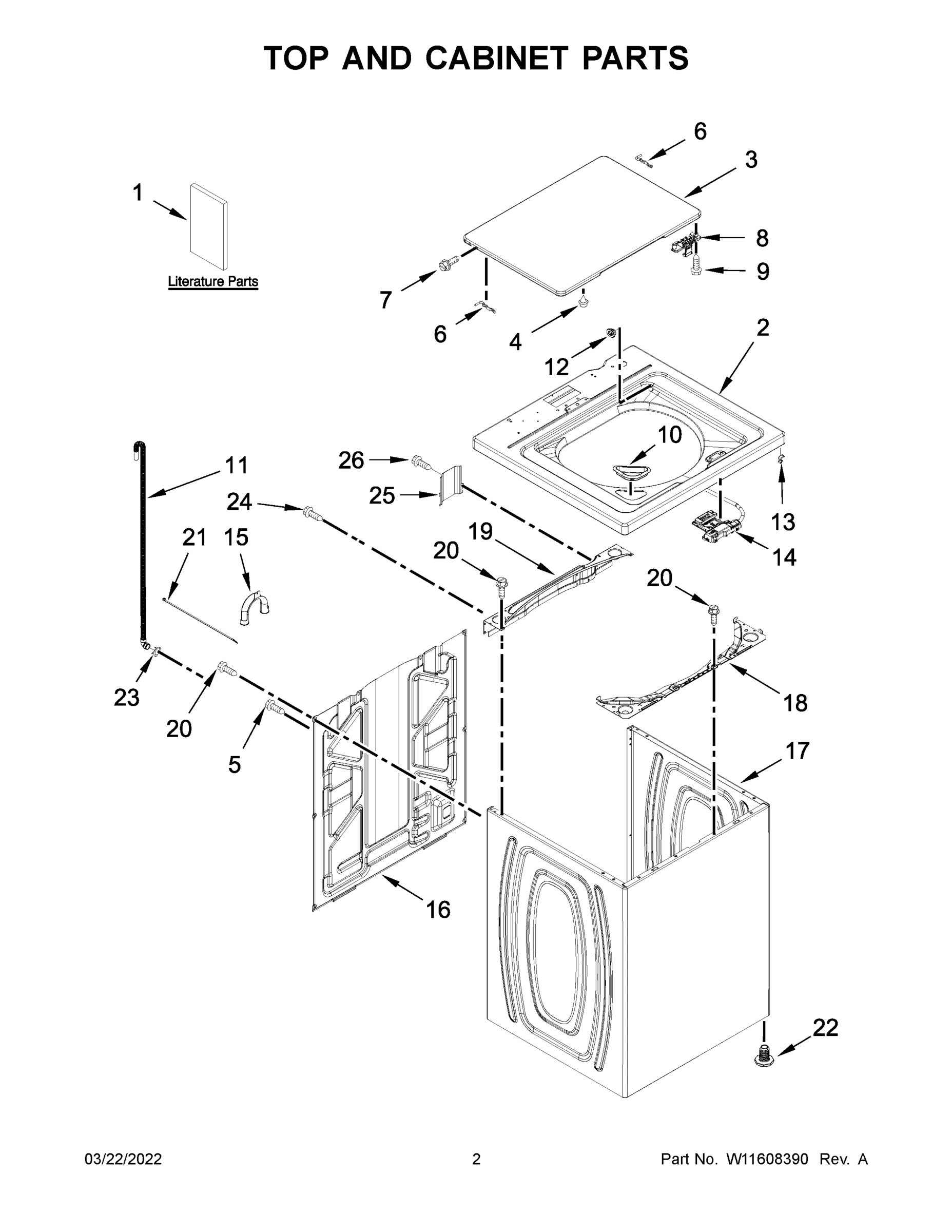 02 - TOP AND CABINET PARTS