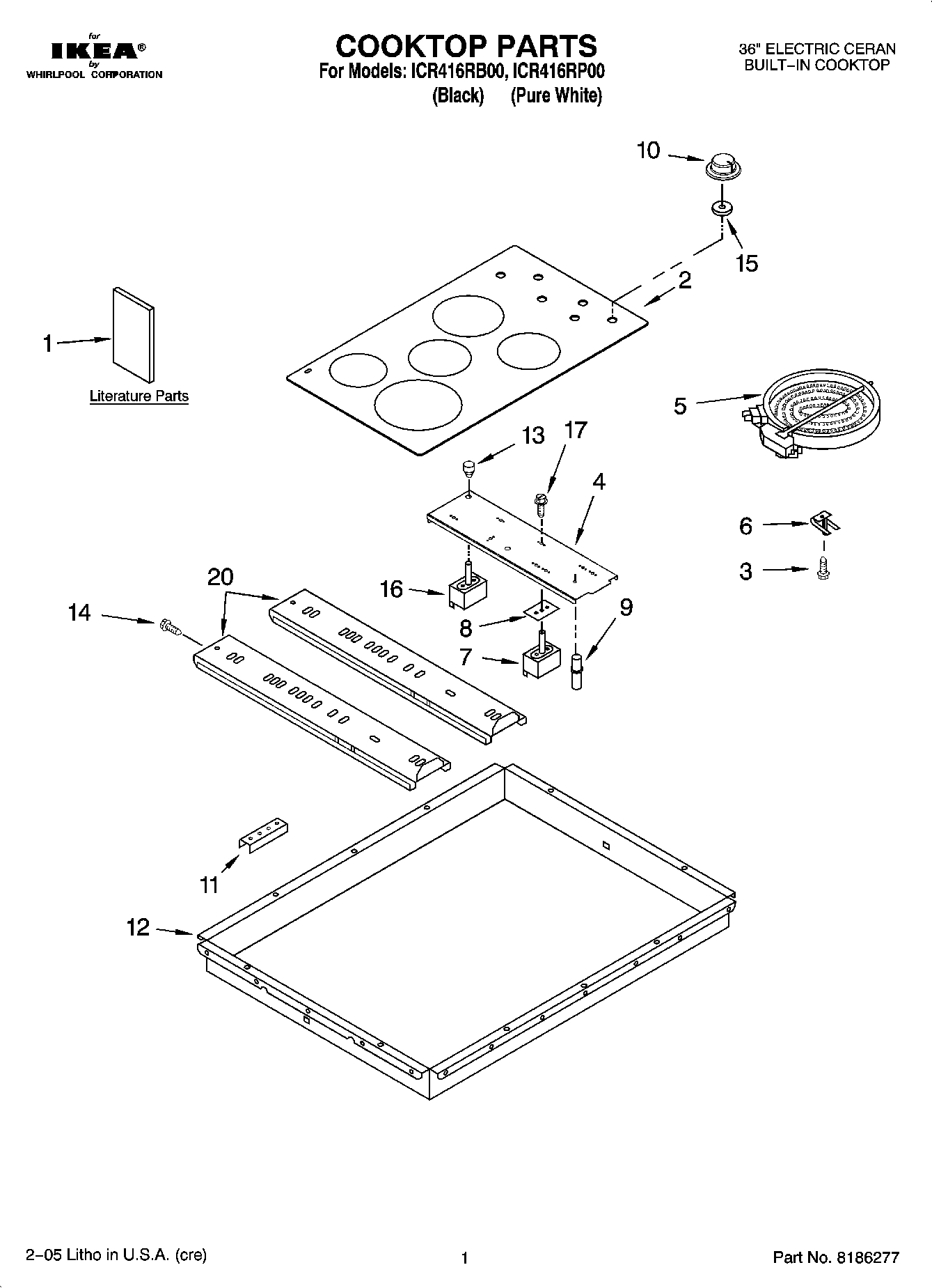 01 - COOKTOP PARTS
