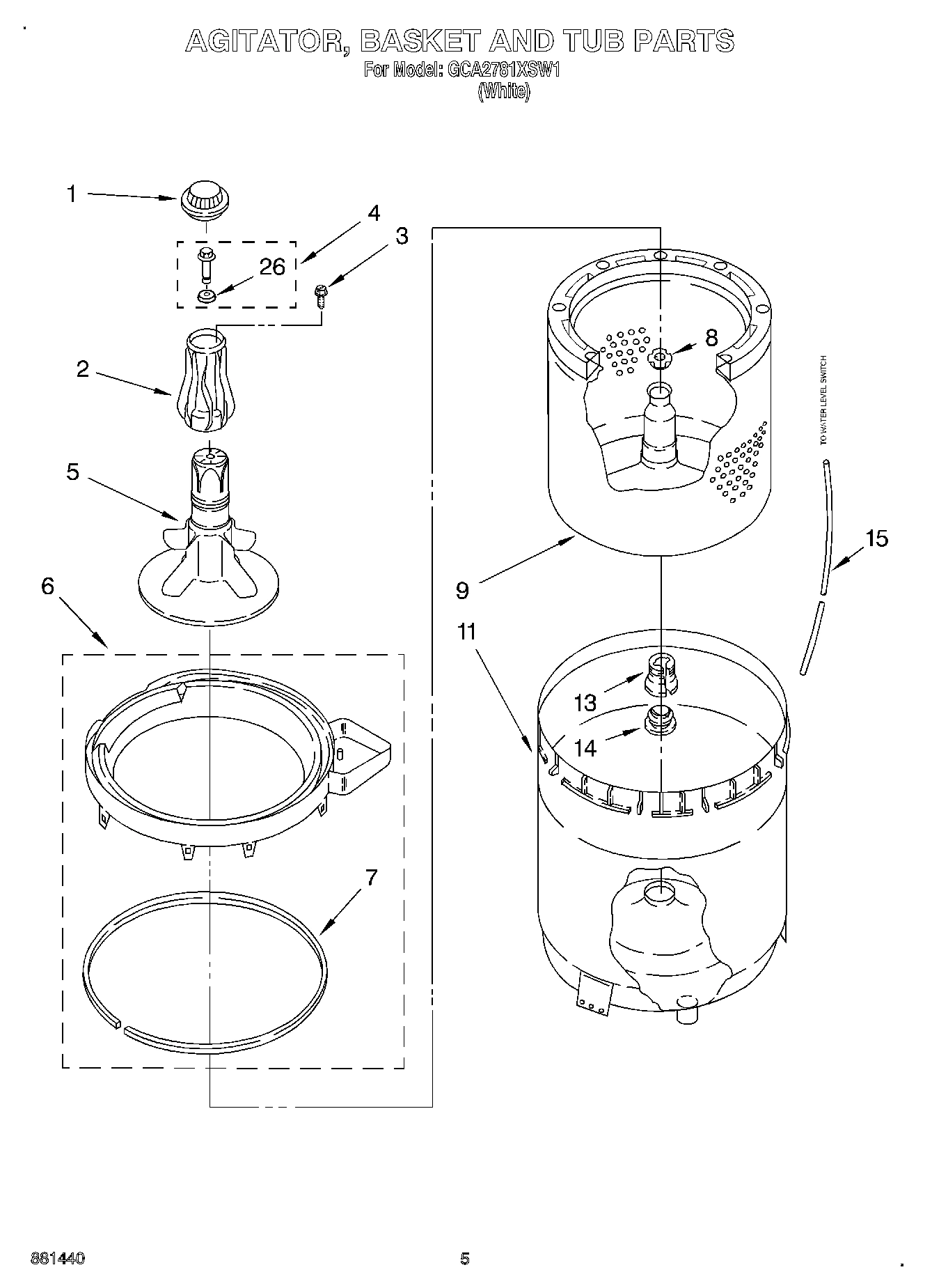 03 - AGITATOR, BASKET AND TUB