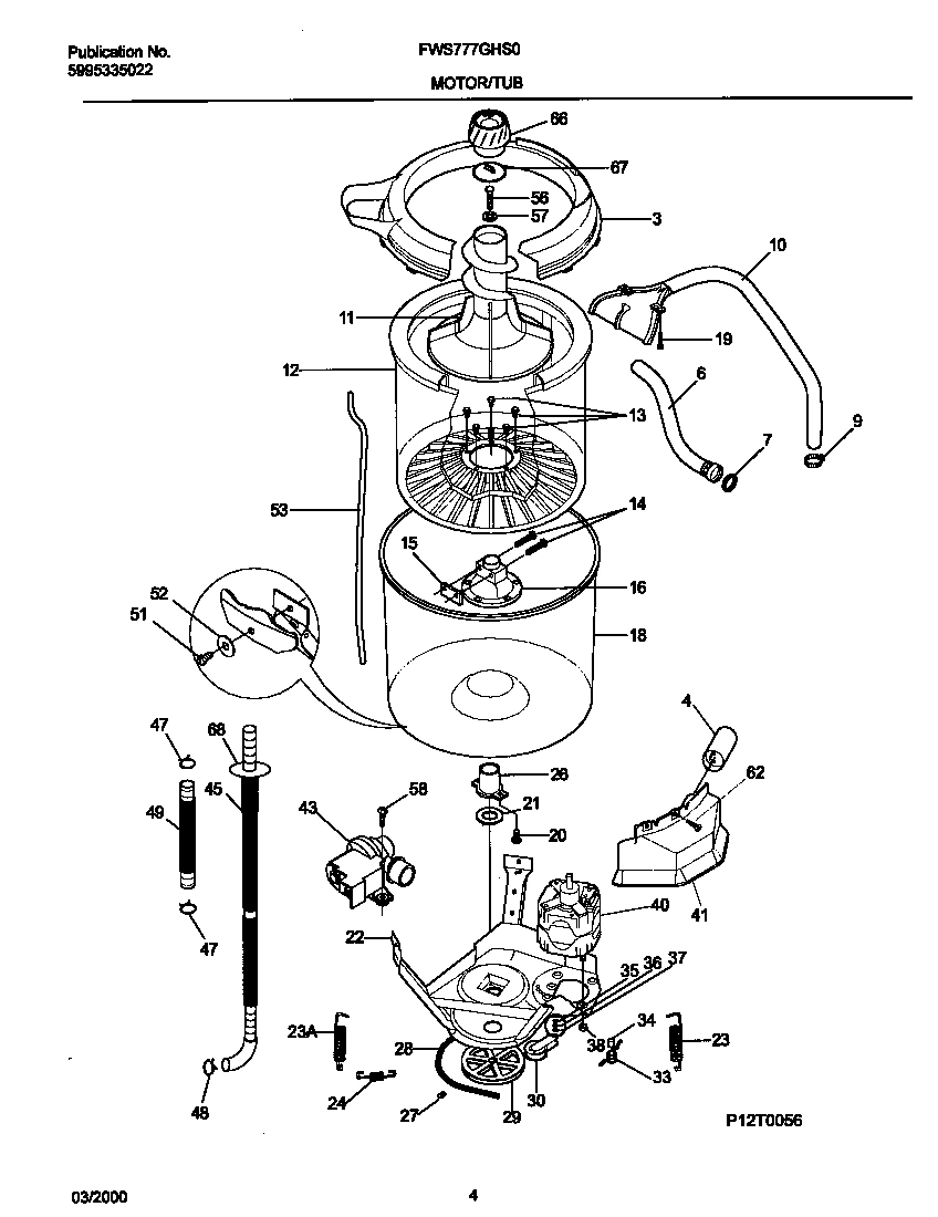 03 - P12T0056 WSHR MTR,HOSE